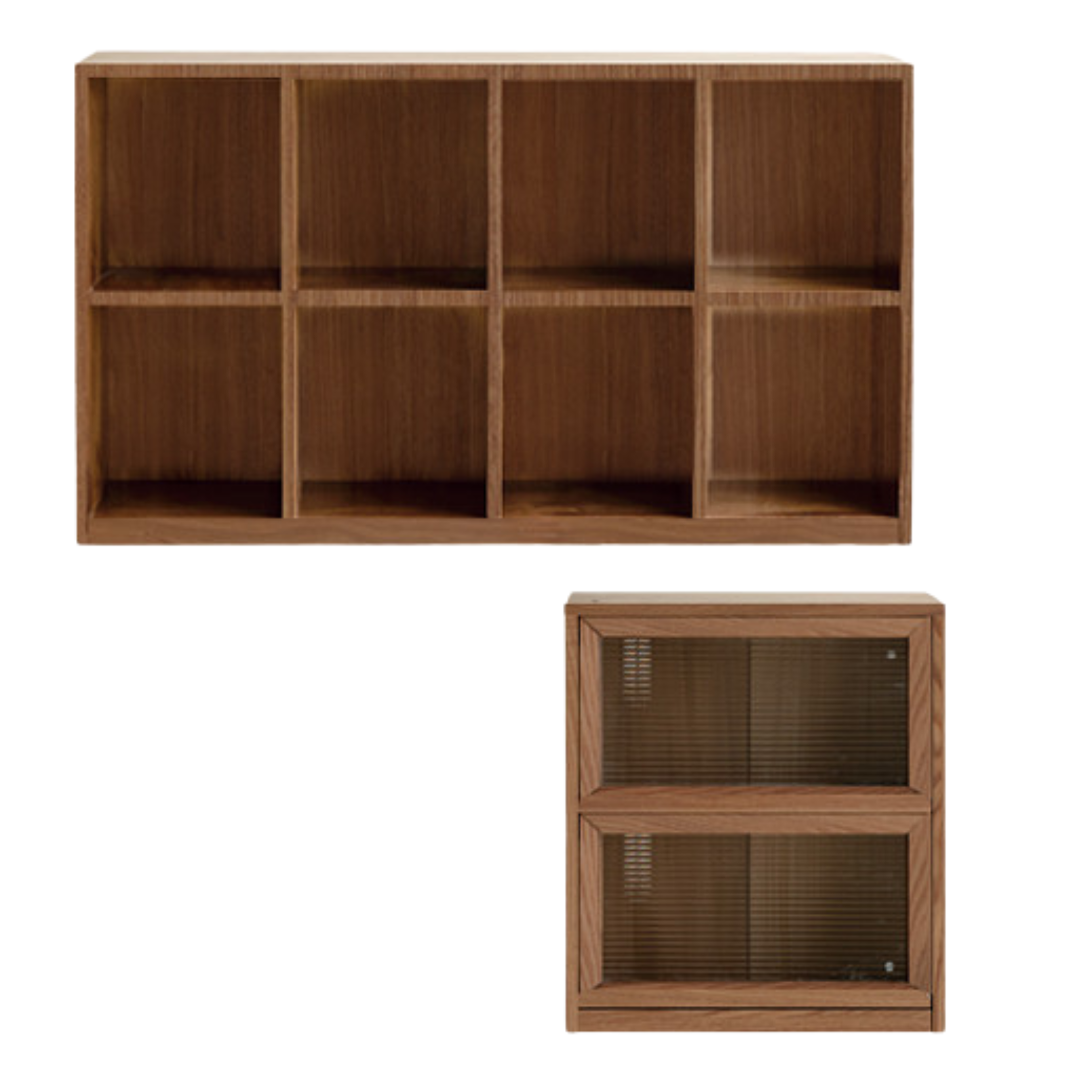 Black Walnut, Ash Solid Wood Floor Bookcase Rack