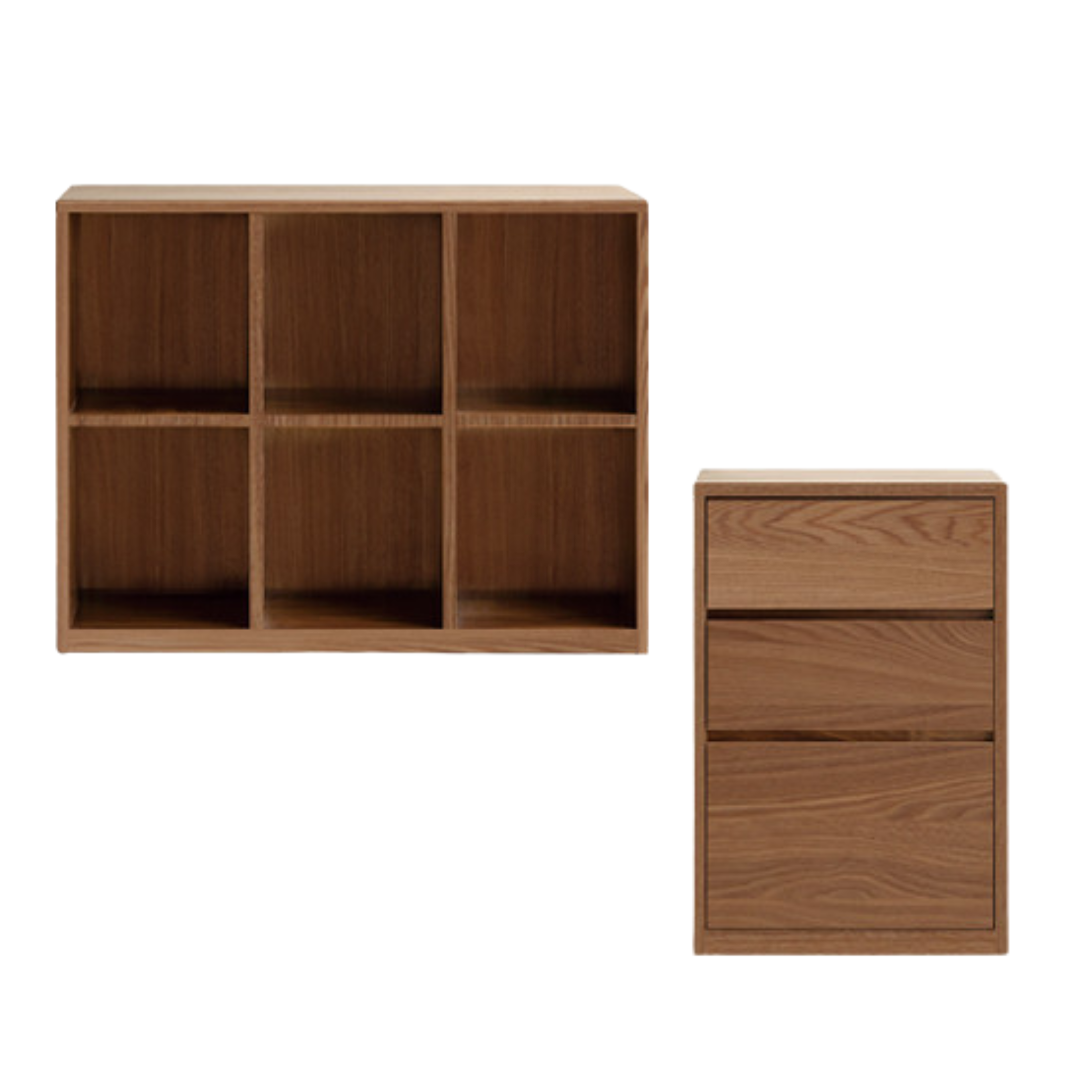 Black Walnut, Ash Solid Wood Floor Bookcase Rack