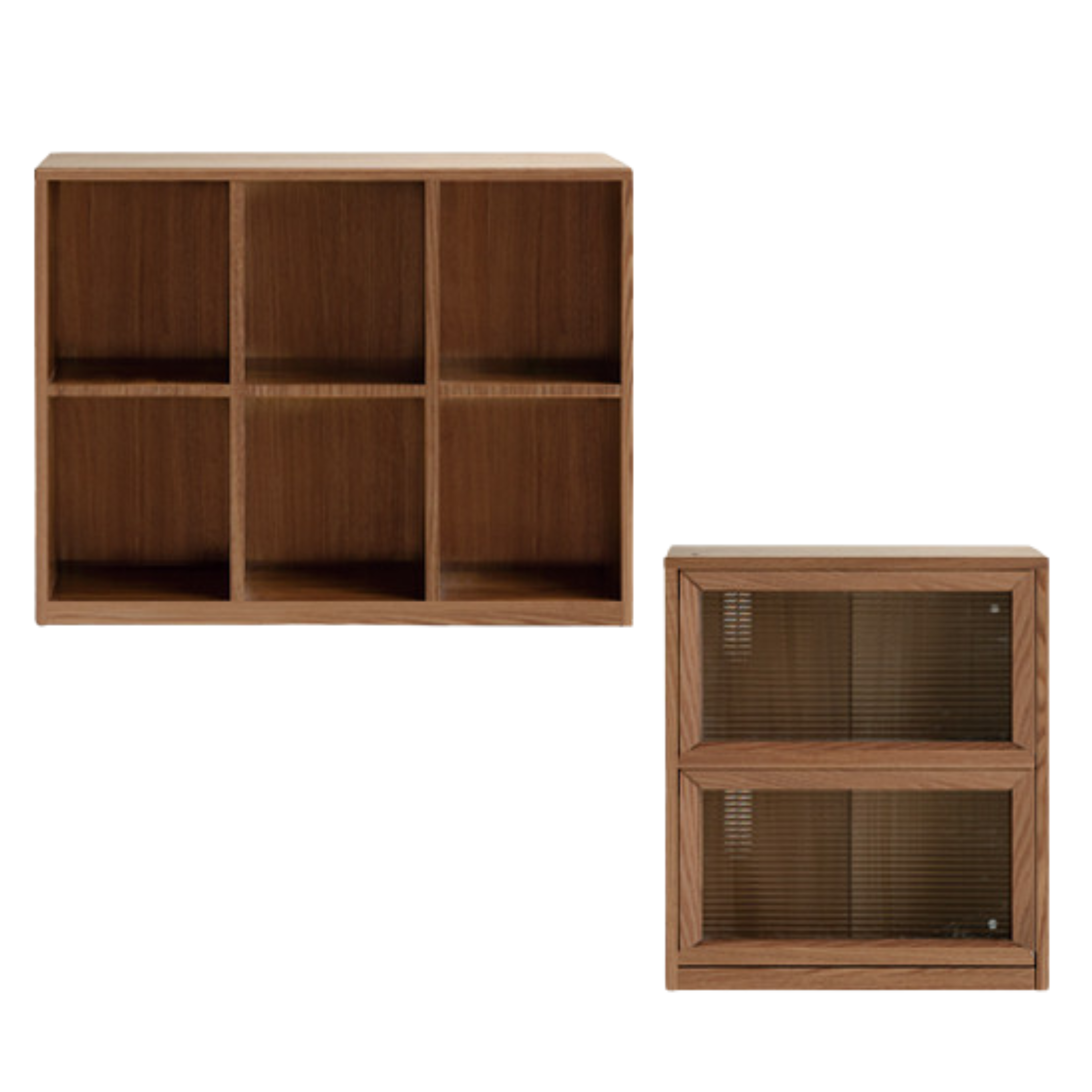 Black Walnut, Ash Solid Wood Floor Bookcase Rack