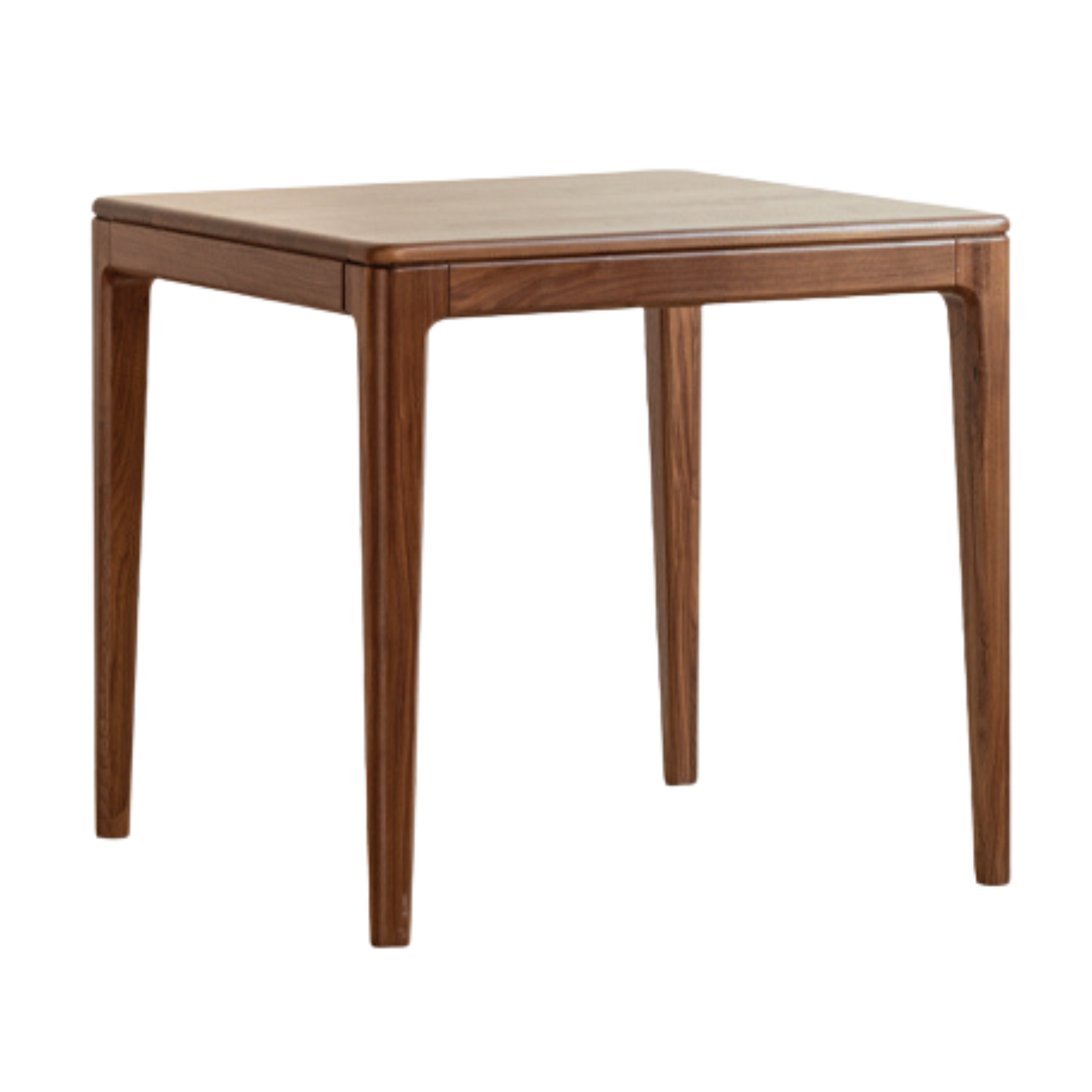 Black Walnut, Oak Solid Wood Square Rock Board Dining Table