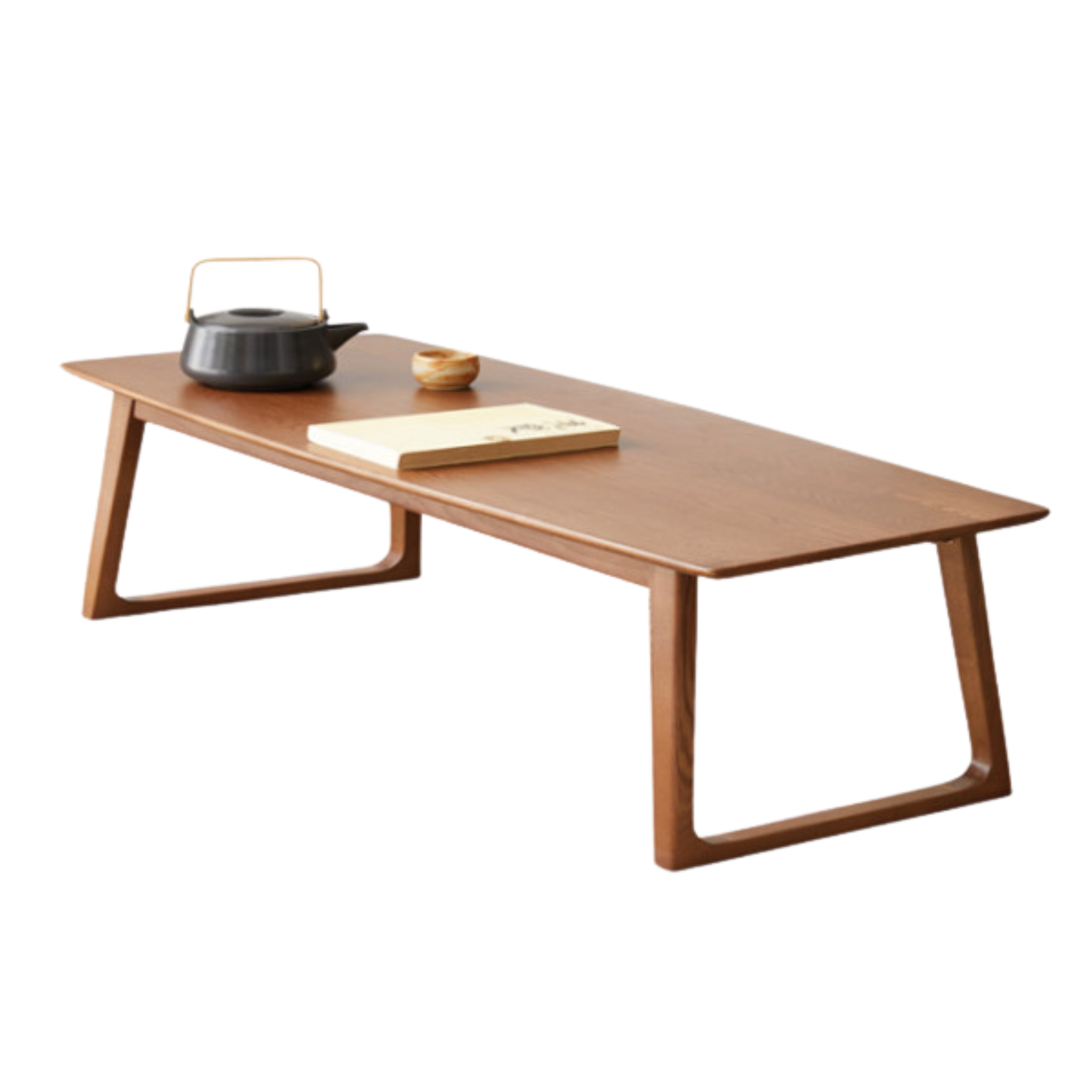 Black Walnut, Ash Solid Wood Low Small Coffee Table