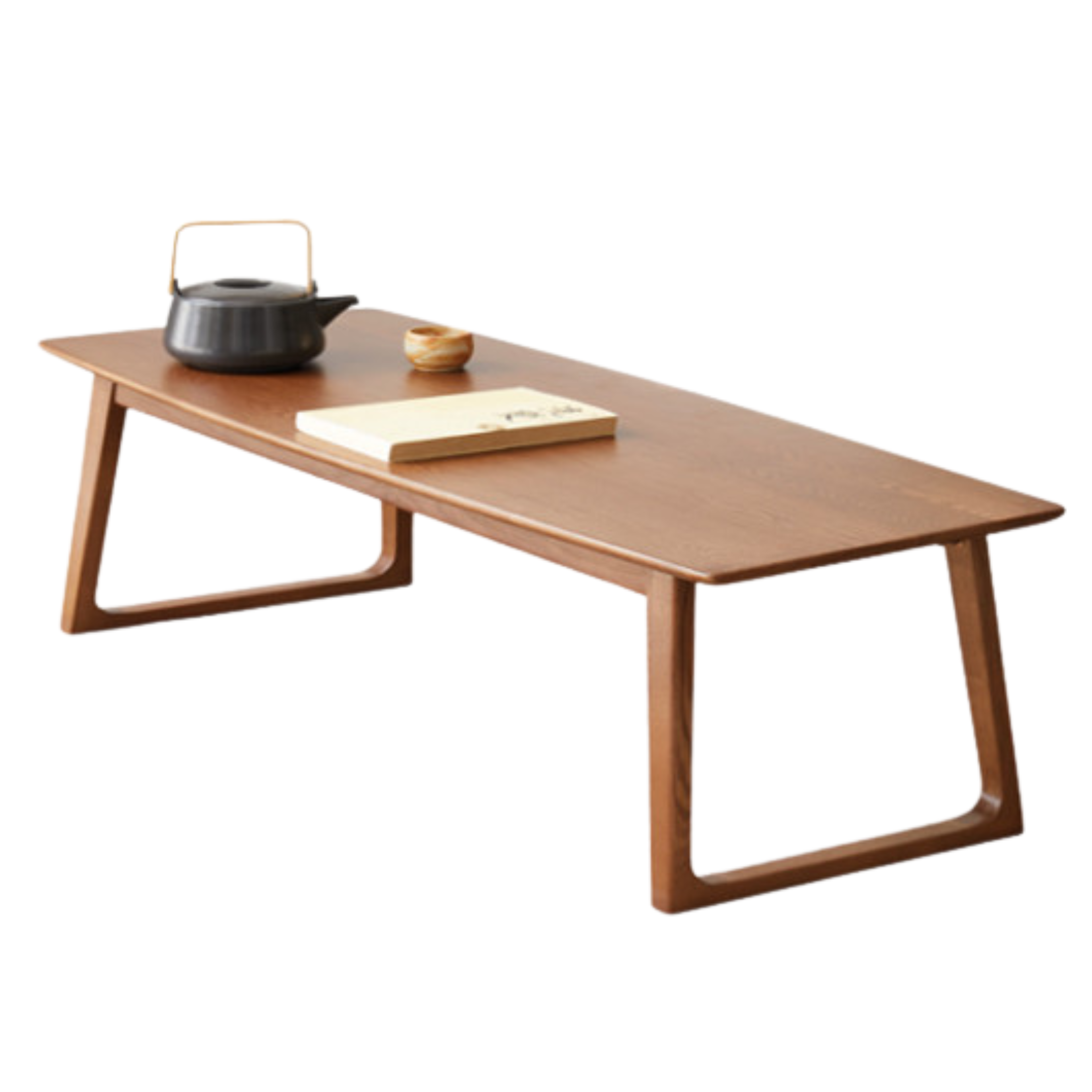 Black Walnut, Ash Solid Wood Low Small Coffee Table