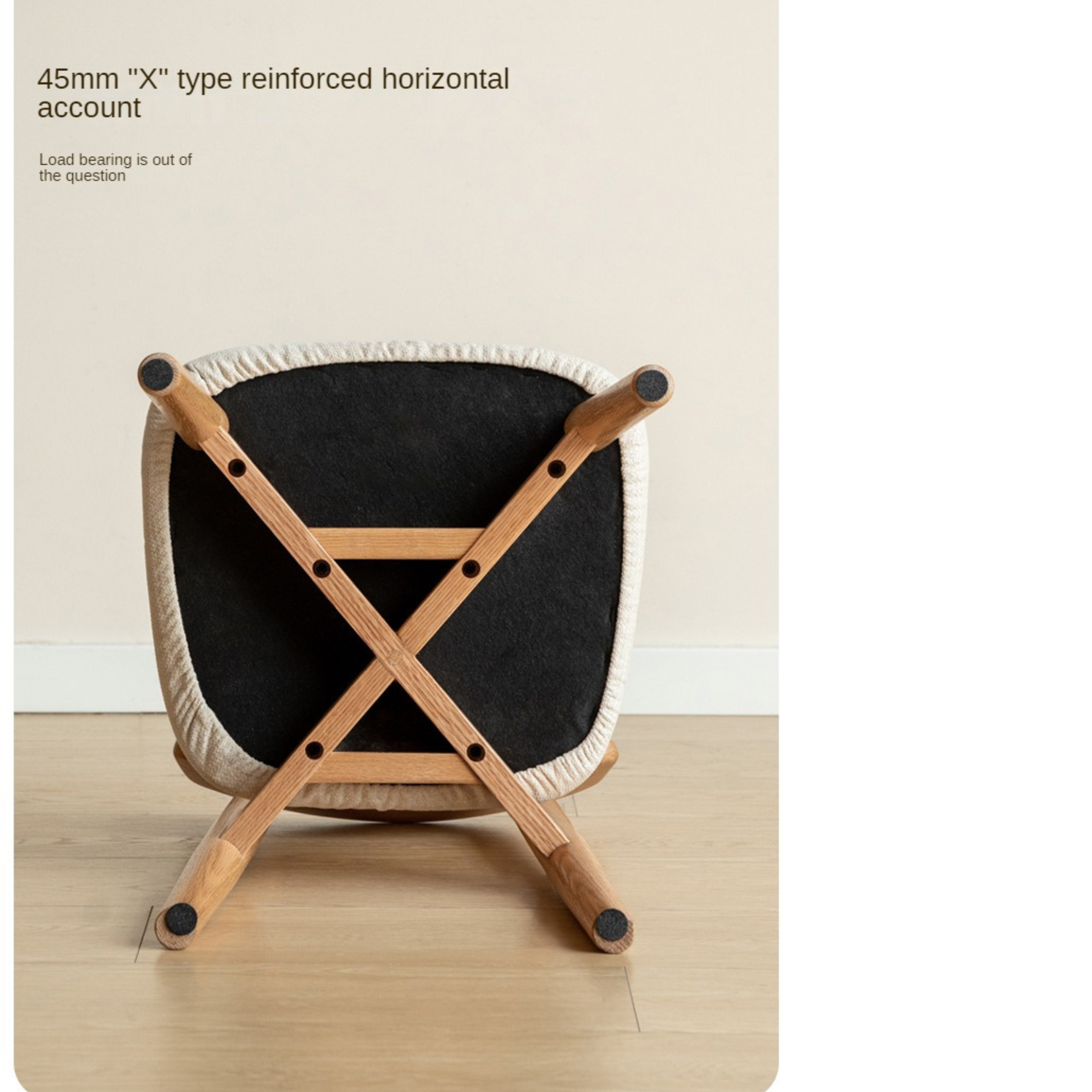 Oak Solid Wood Small Chair Children's Baby Chair.