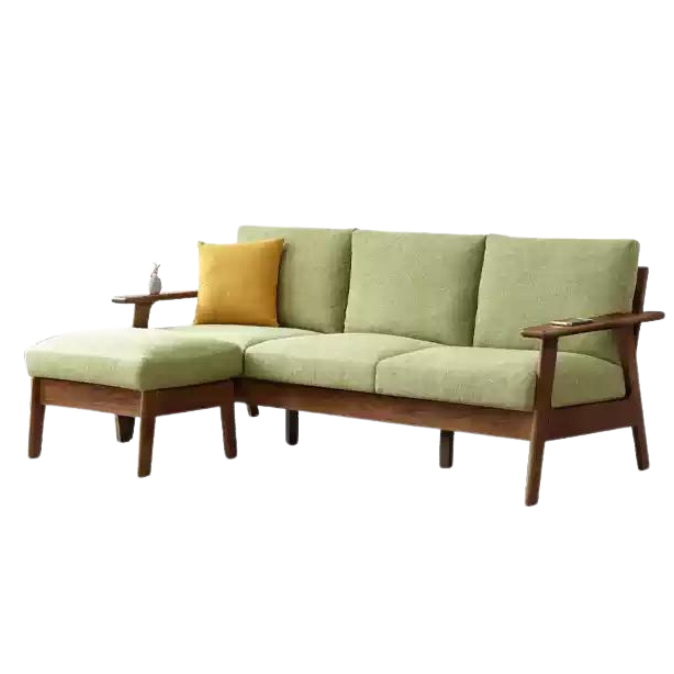 Oak Solid Wood Sofa Fabric Cushion.