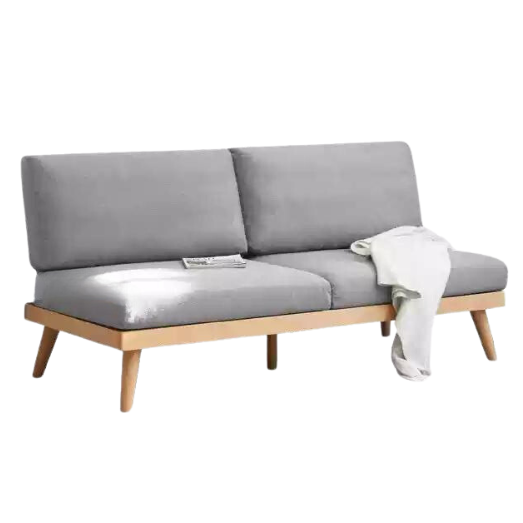 Beech Solid Wood Soft-covered Sofa.