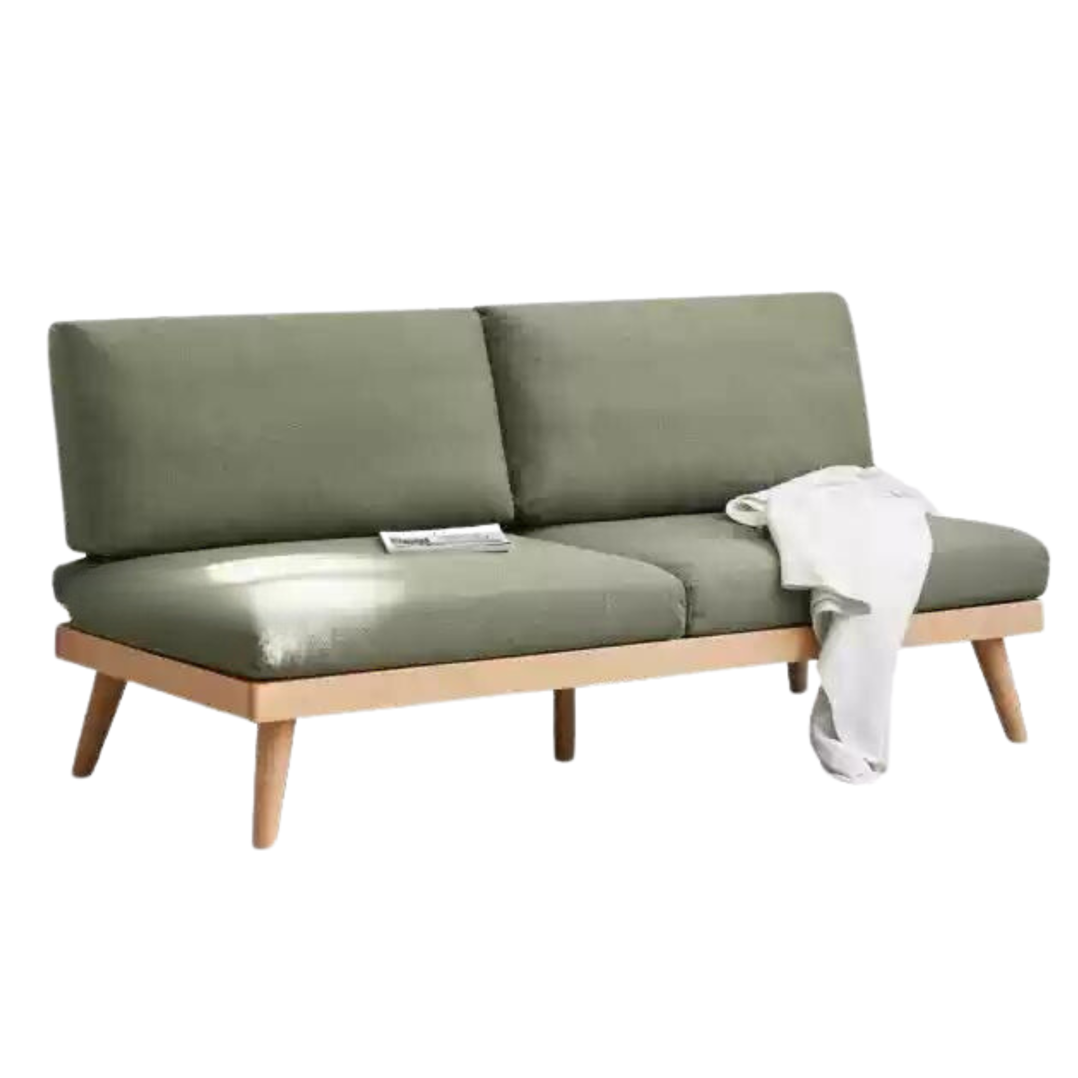 Beech Solid Wood Soft-covered Sofa.