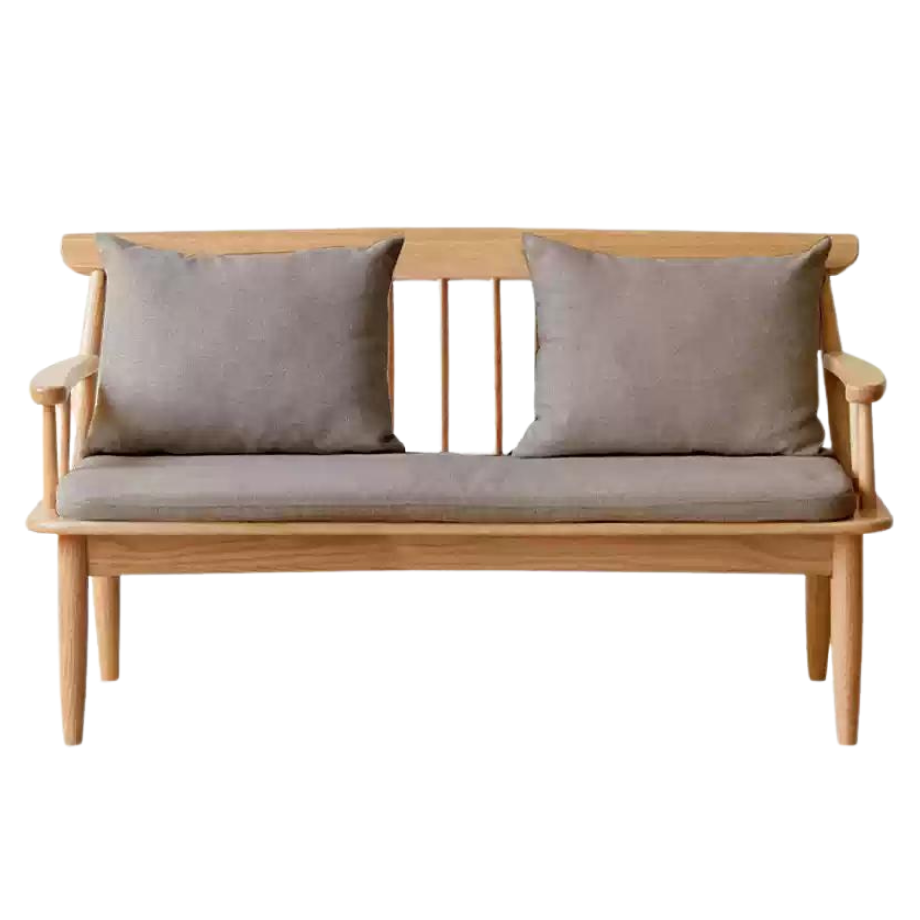 Oak Solid Wood Windsor Sofa Winter/Summer Dual Use.