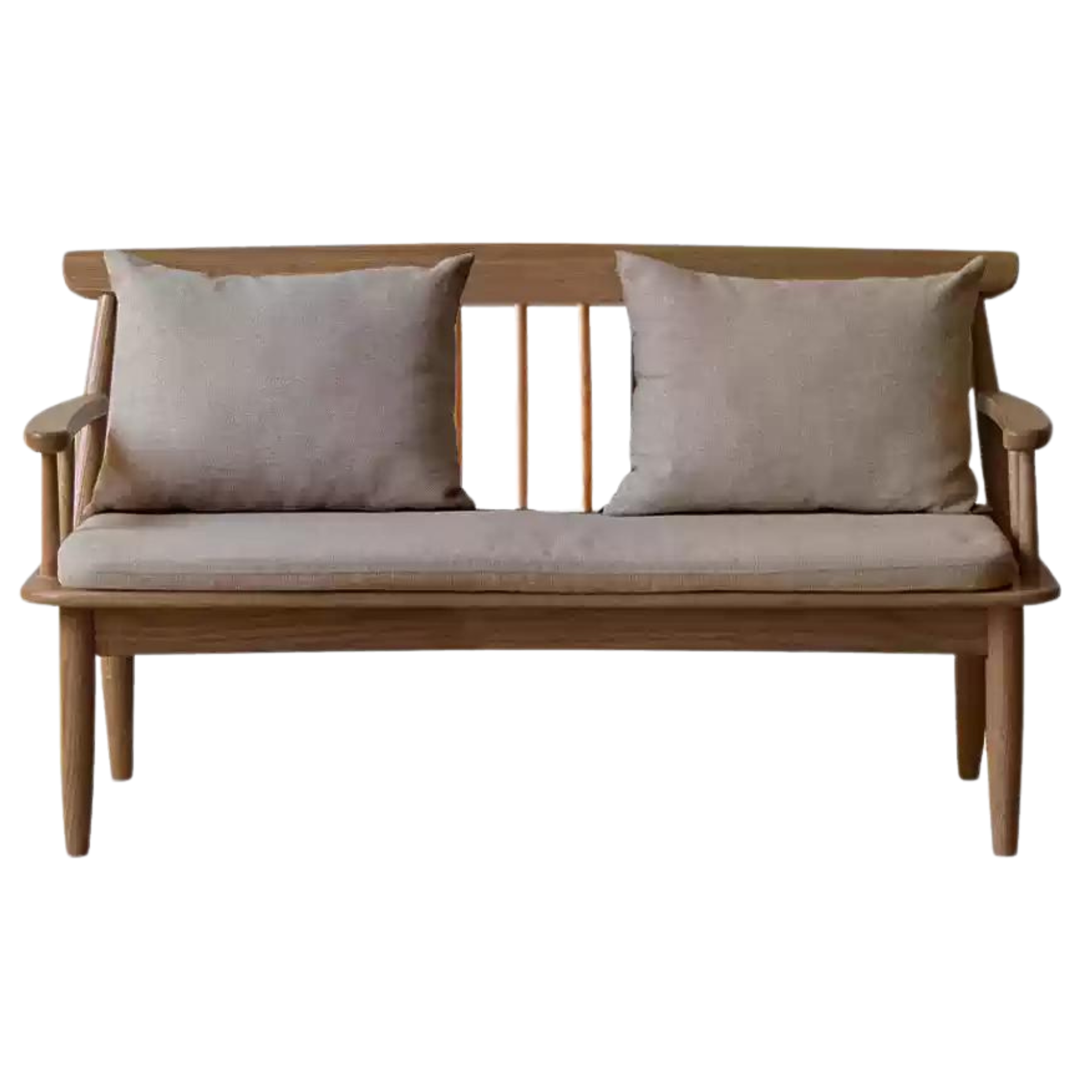 Oak Solid Wood Windsor Sofa Winter/Summer Dual Use.