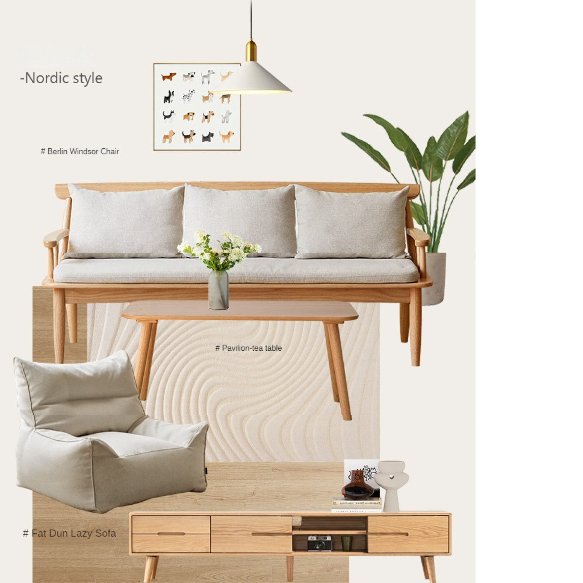 Oak Solid Wood Windsor Sofa Winter/Summer Dual Use.