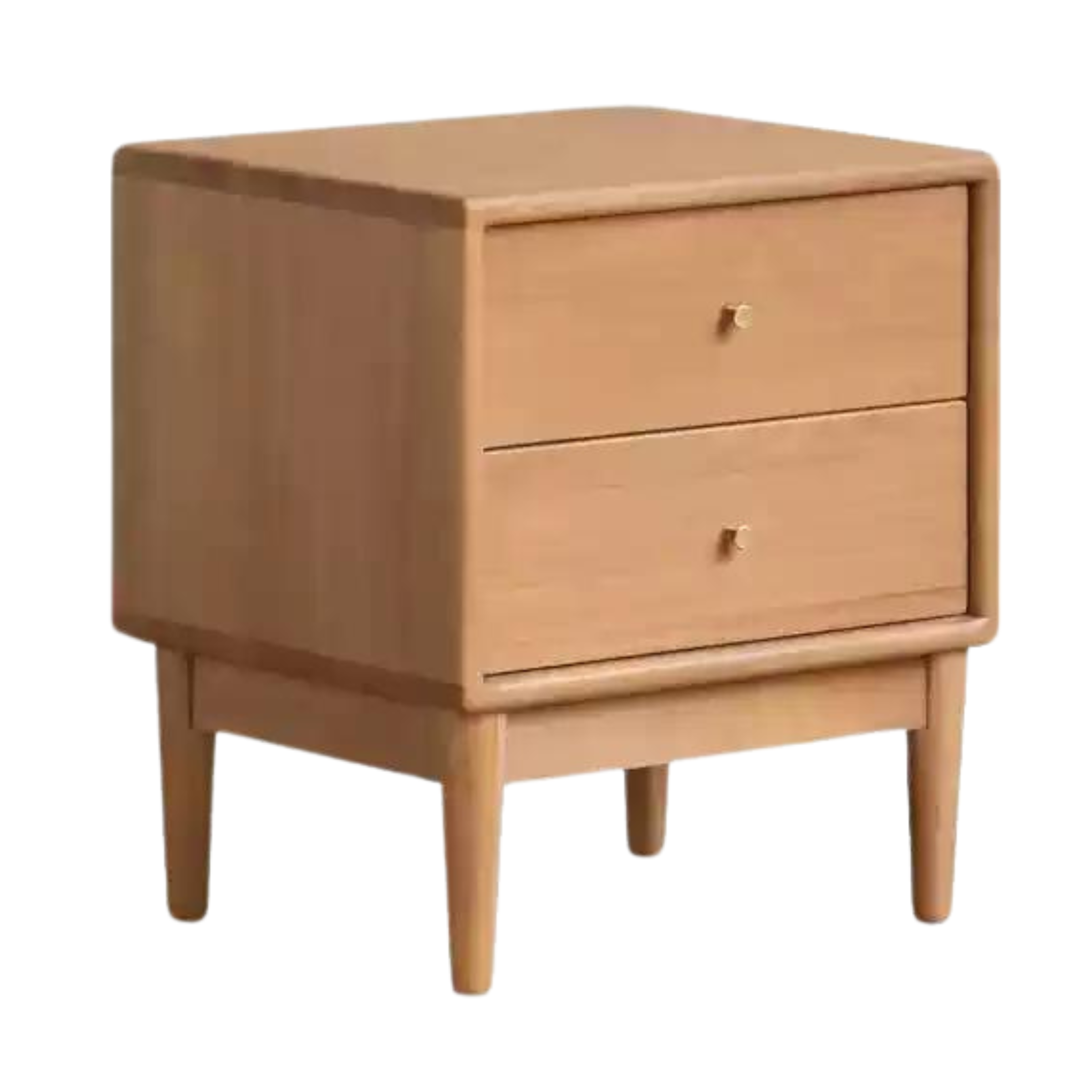 Poplar Solid Wood Nightstand,