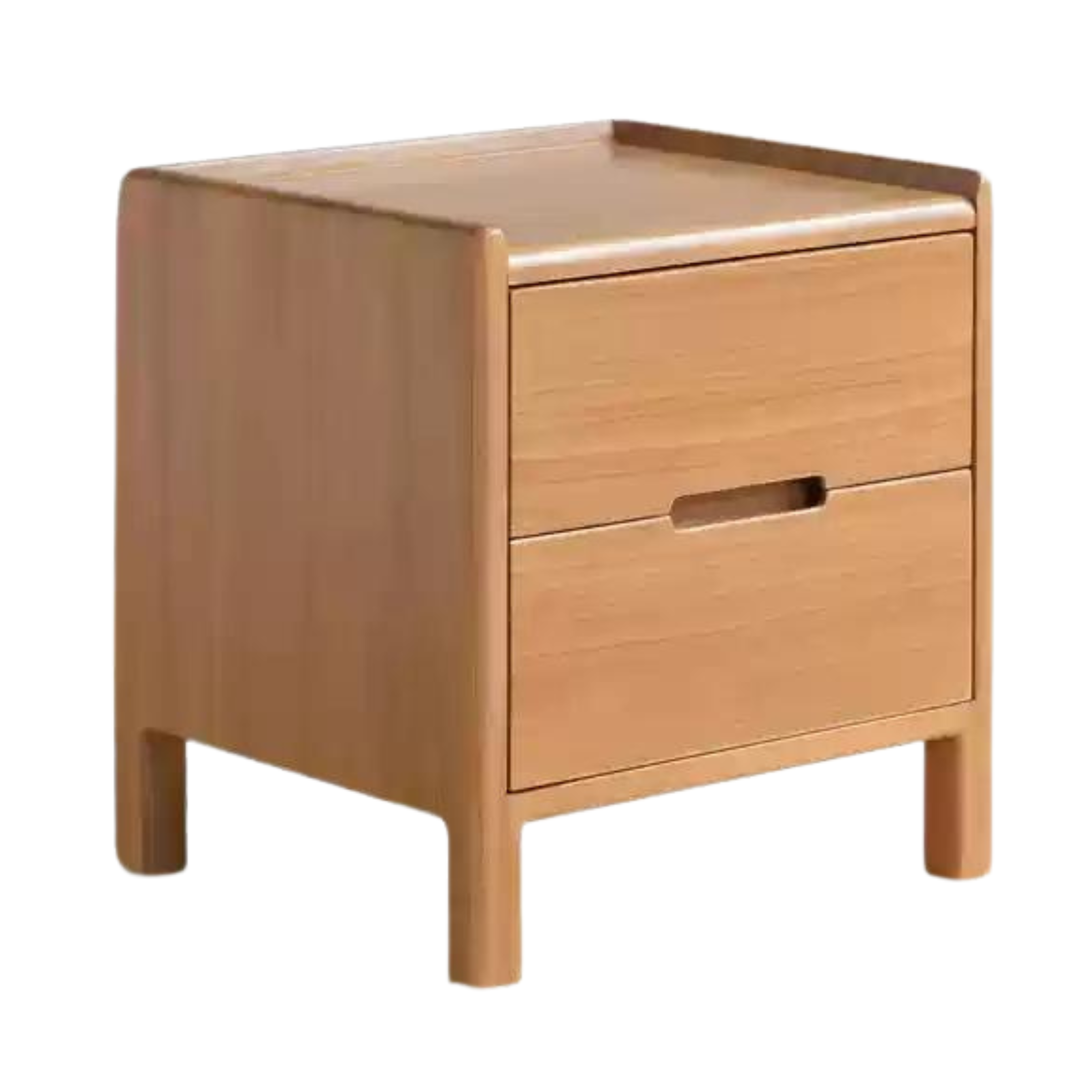 Poplar Solid Wood Nightstand,