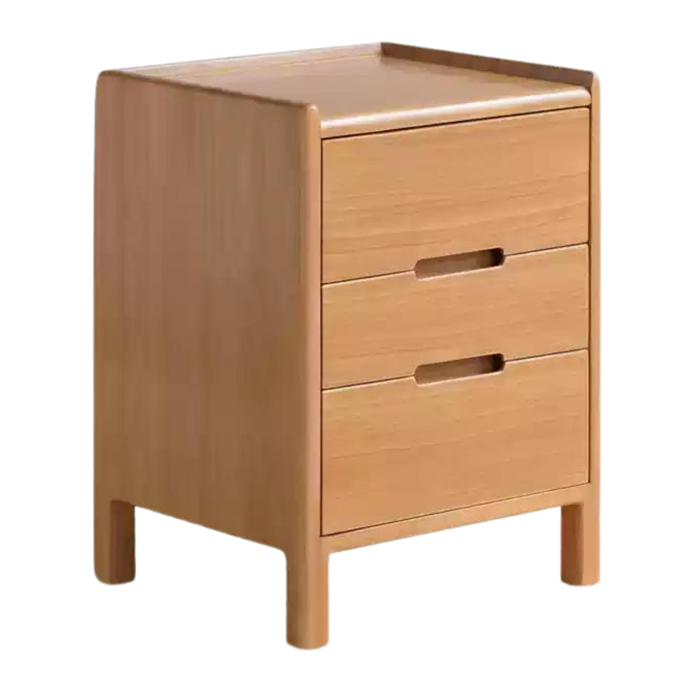Poplar Solid Wood Nightstand,