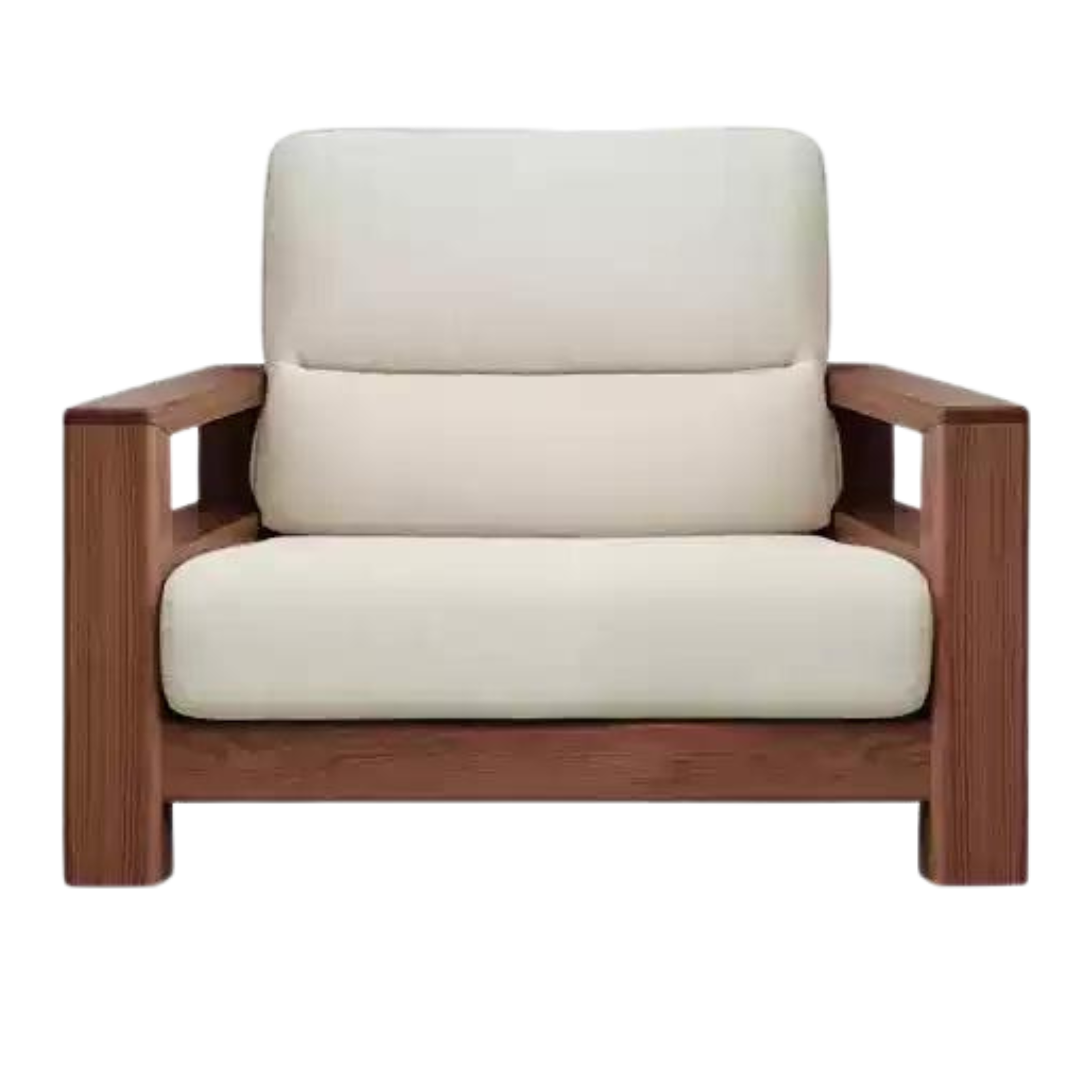 Ash Solid Wood Corner Sofa.