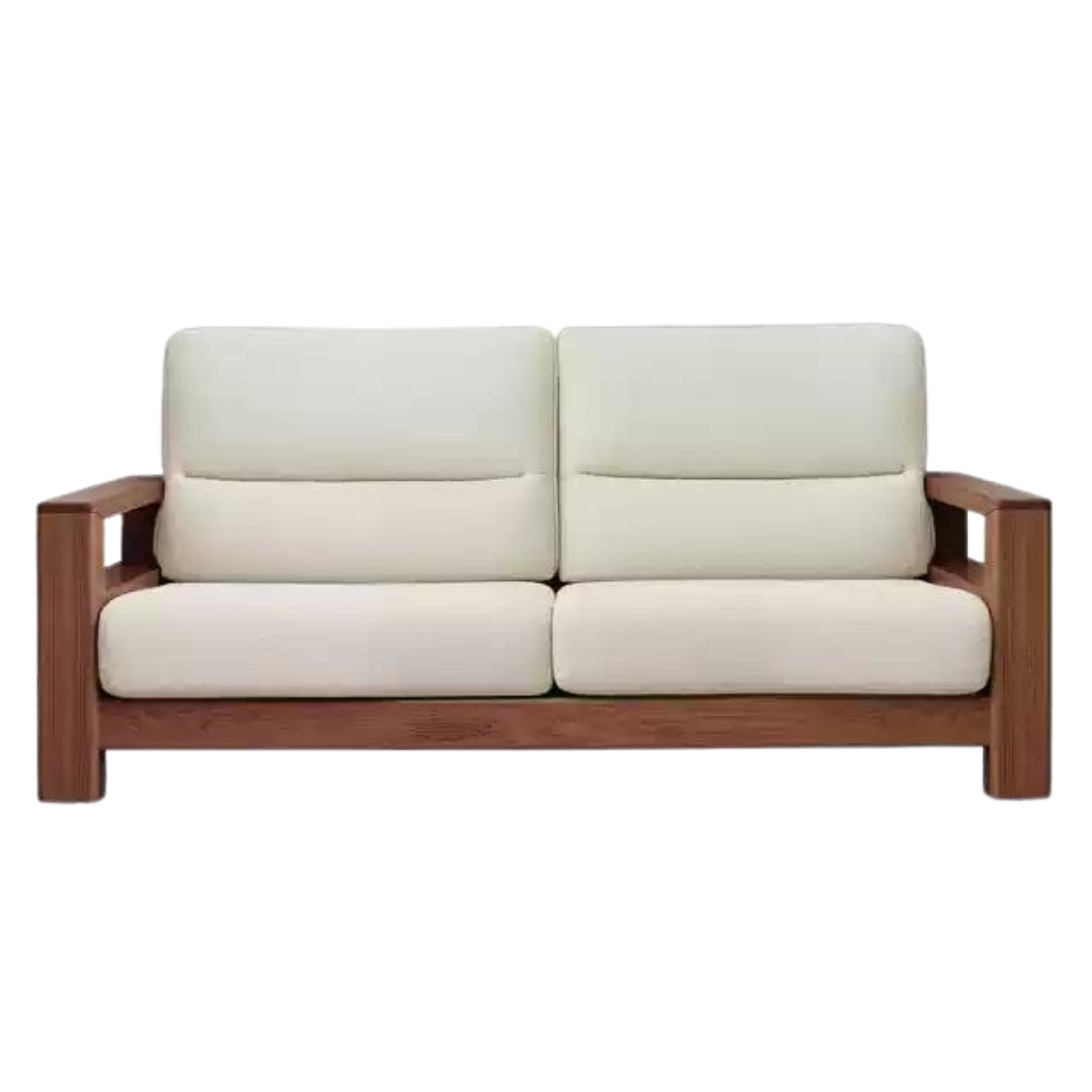 Ash Solid Wood Corner Sofa.