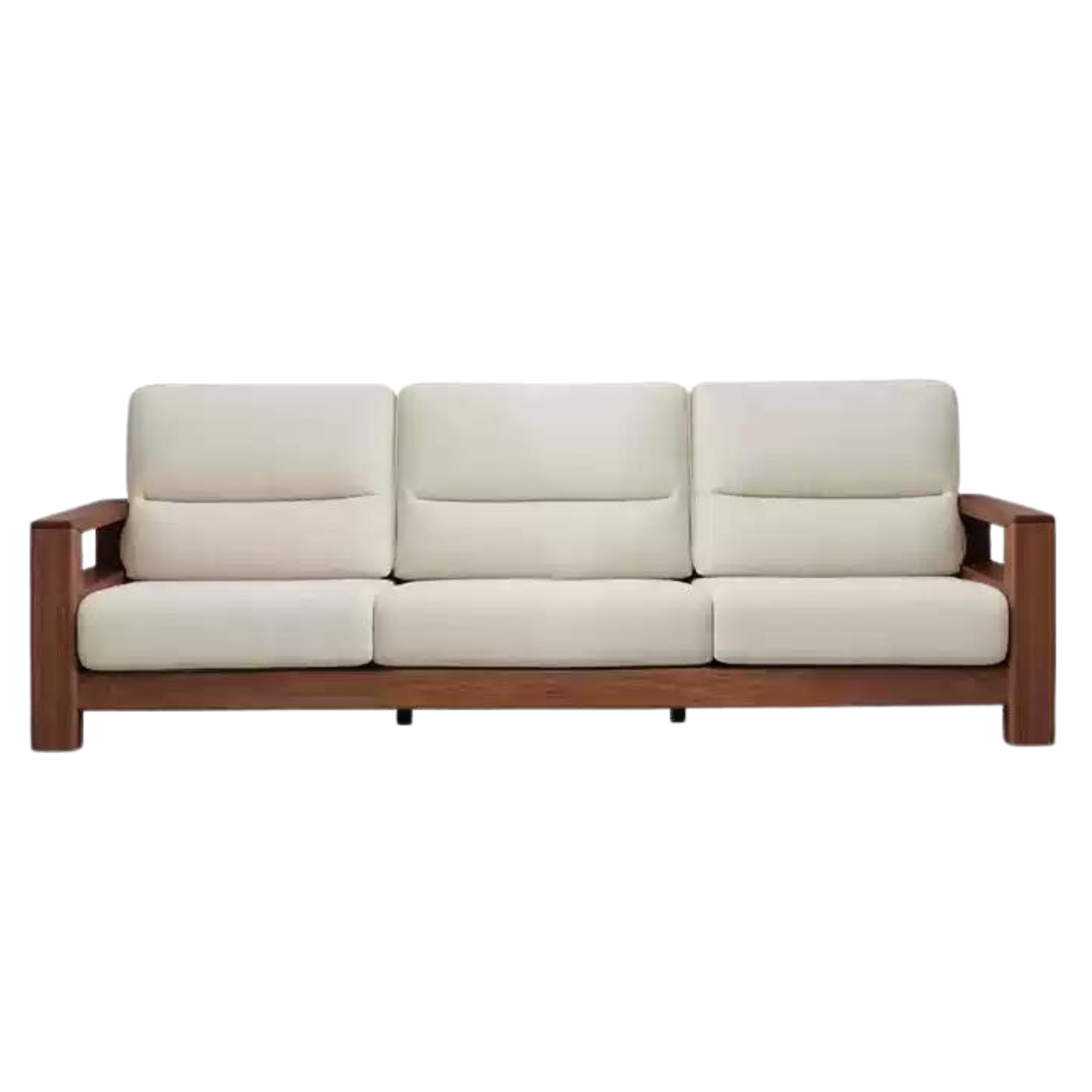 Ash Solid Wood Corner Sofa.