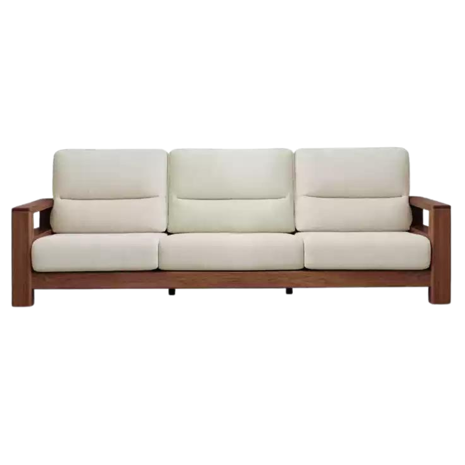 Ash Solid Wood Corner Sofa.