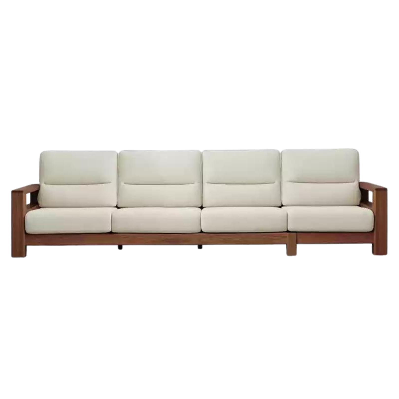 Ash Solid Wood Corner Sofa.