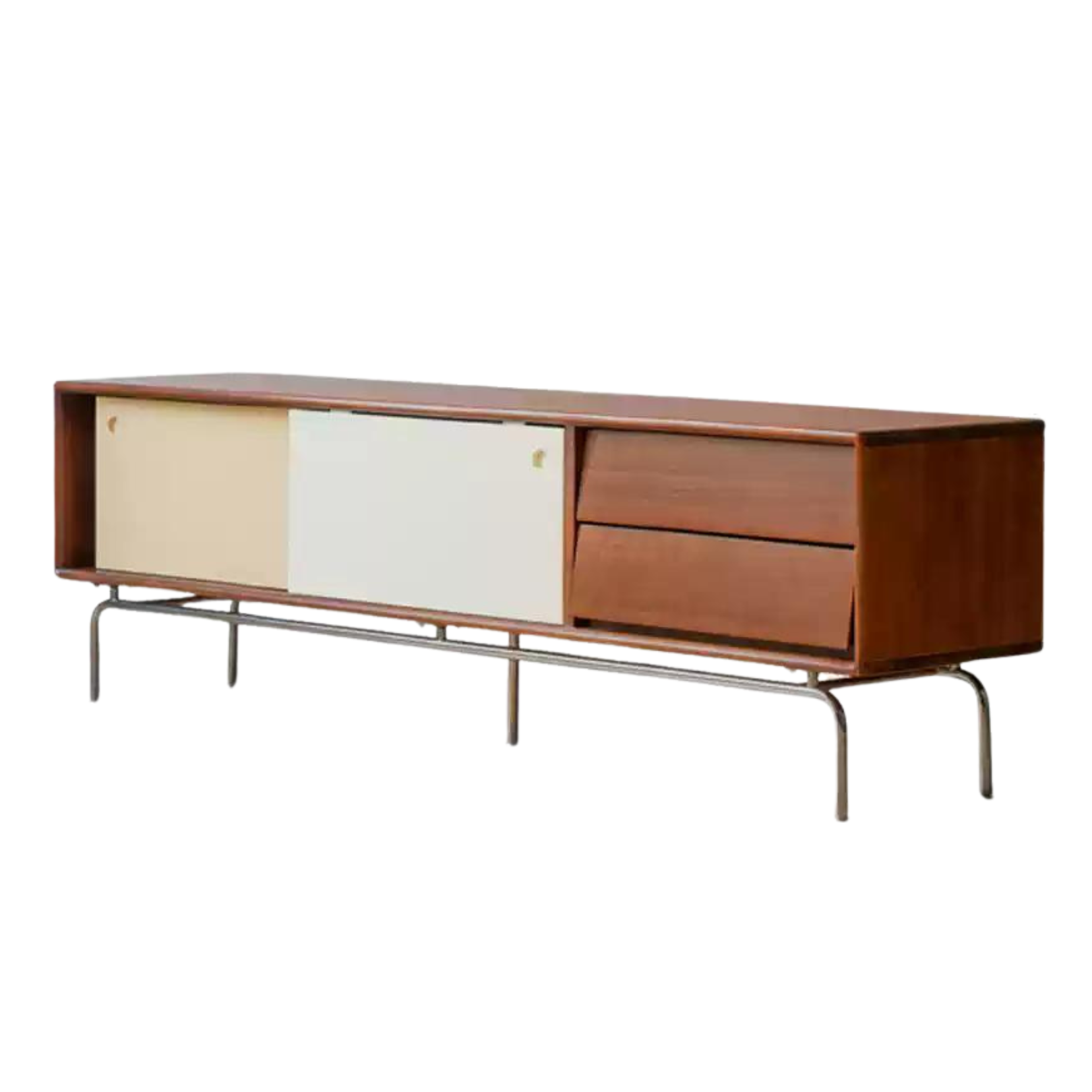 Poplar Solid Wood Large Capacity Floor TV Cabinet