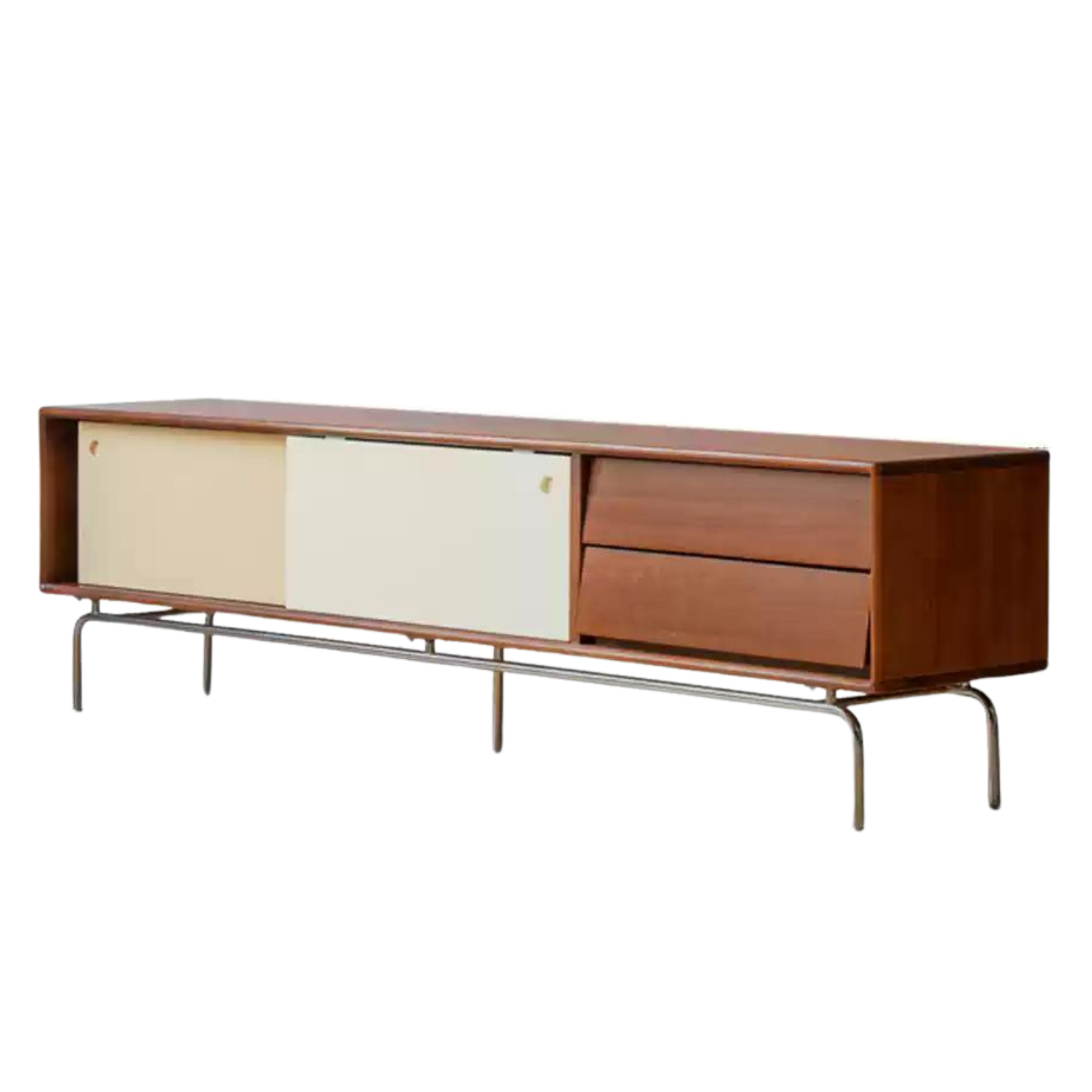 Poplar Solid Wood Large Capacity Floor TV Cabinet