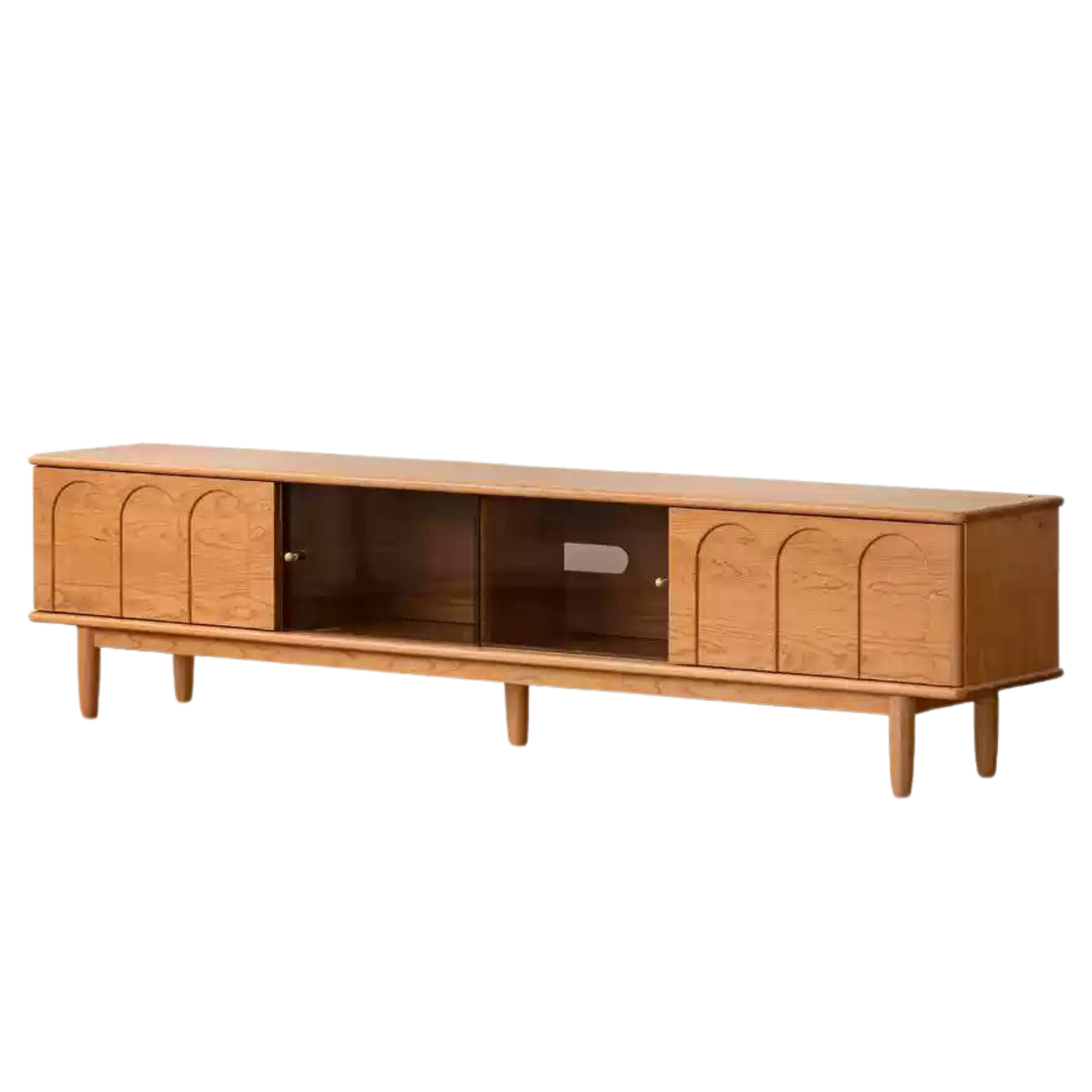 Cherry, Poplar Solid Wood French Retro Style TV Cabinet.