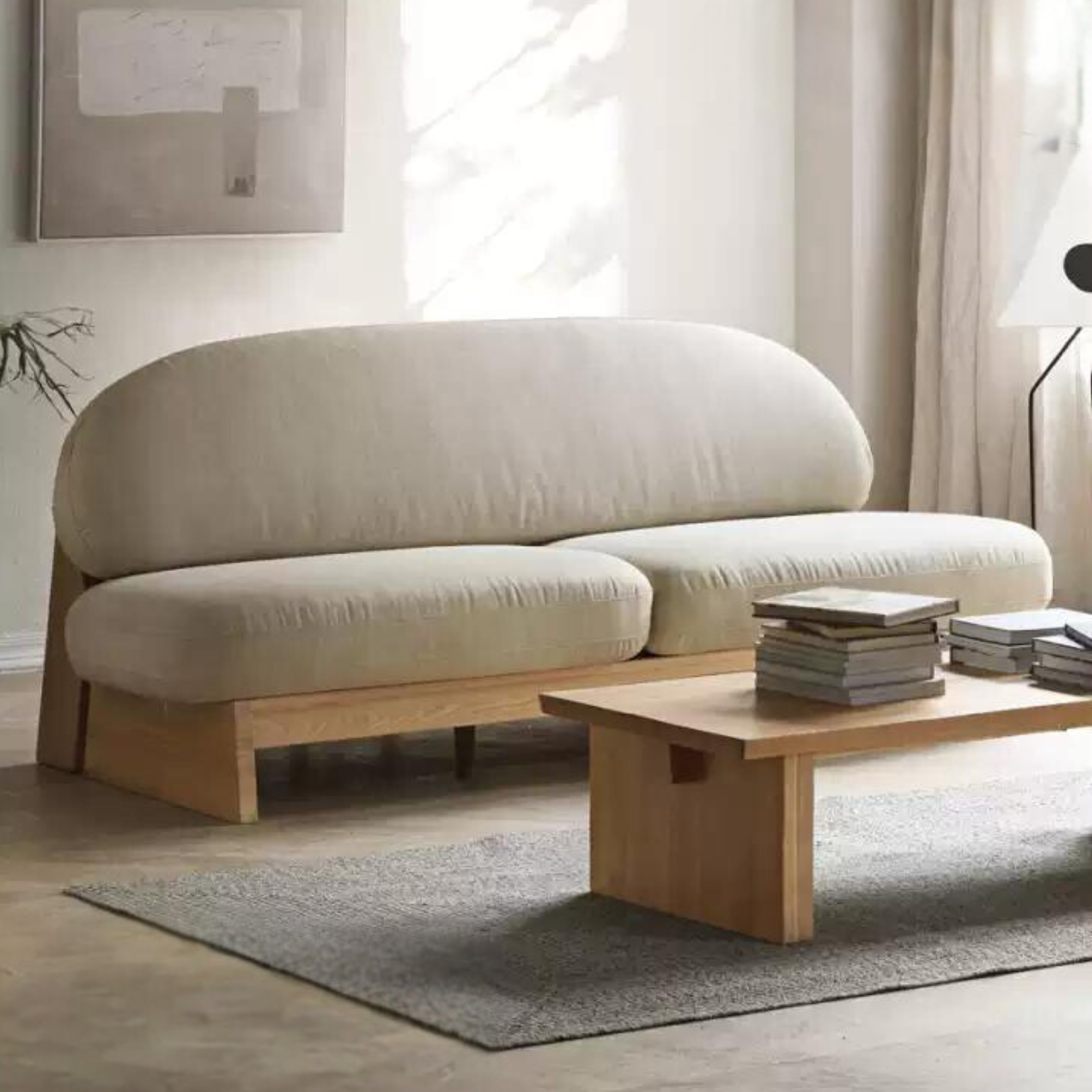 Ash Solid Wood Japanese Sofa.