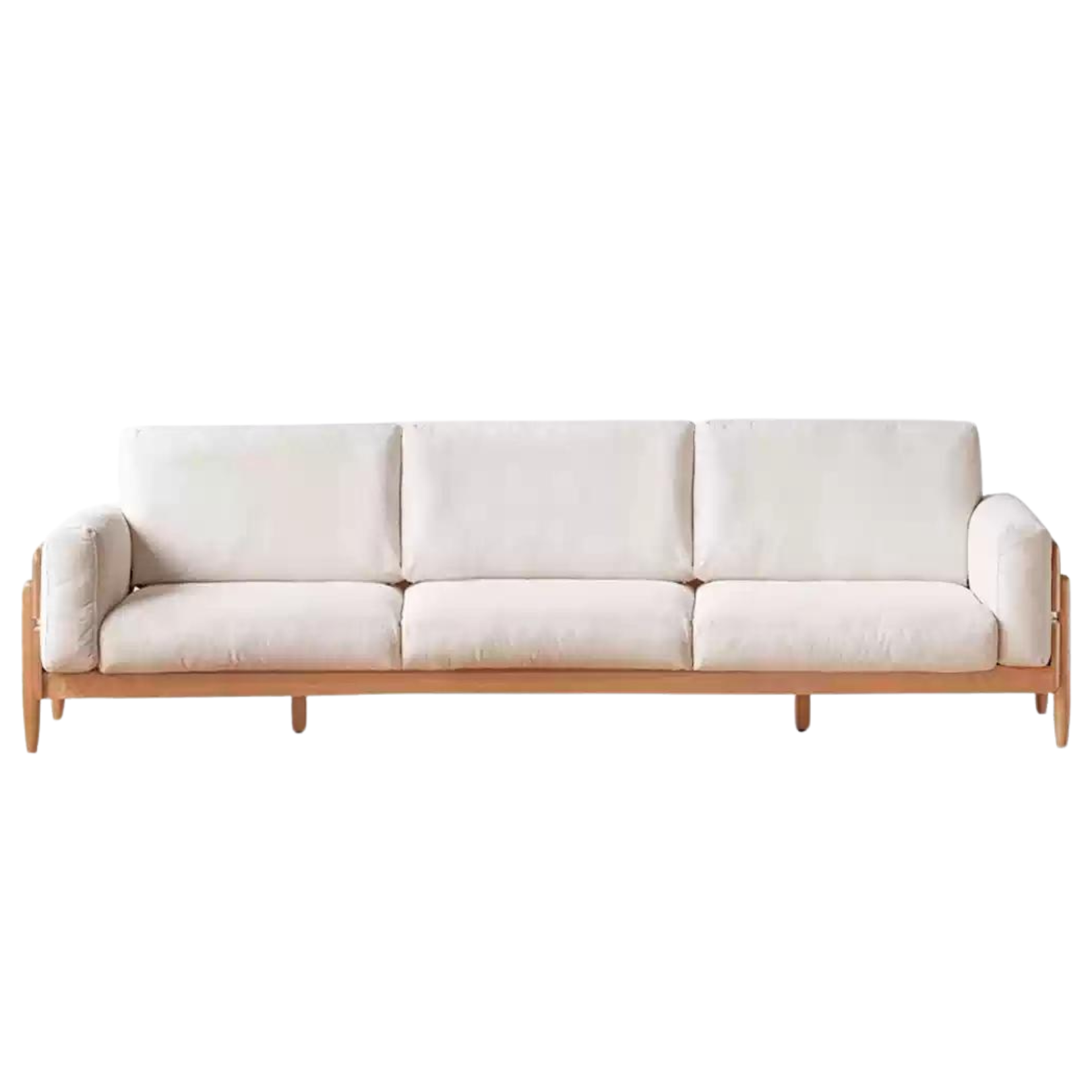 Oak Solid Wood Sofa Modern High Back.