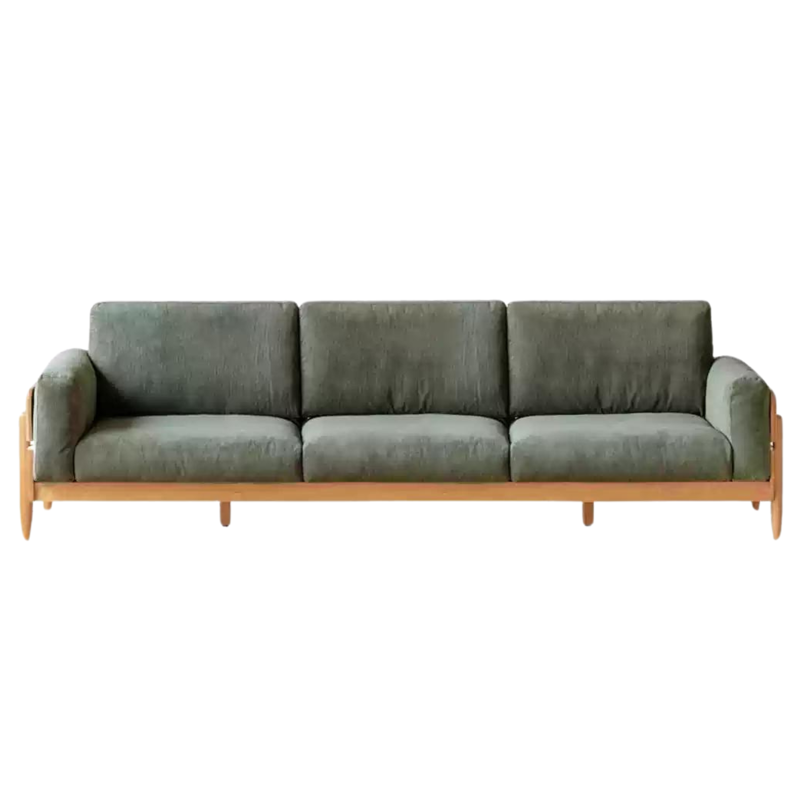 Oak Solid Wood Sofa Modern High Back.
