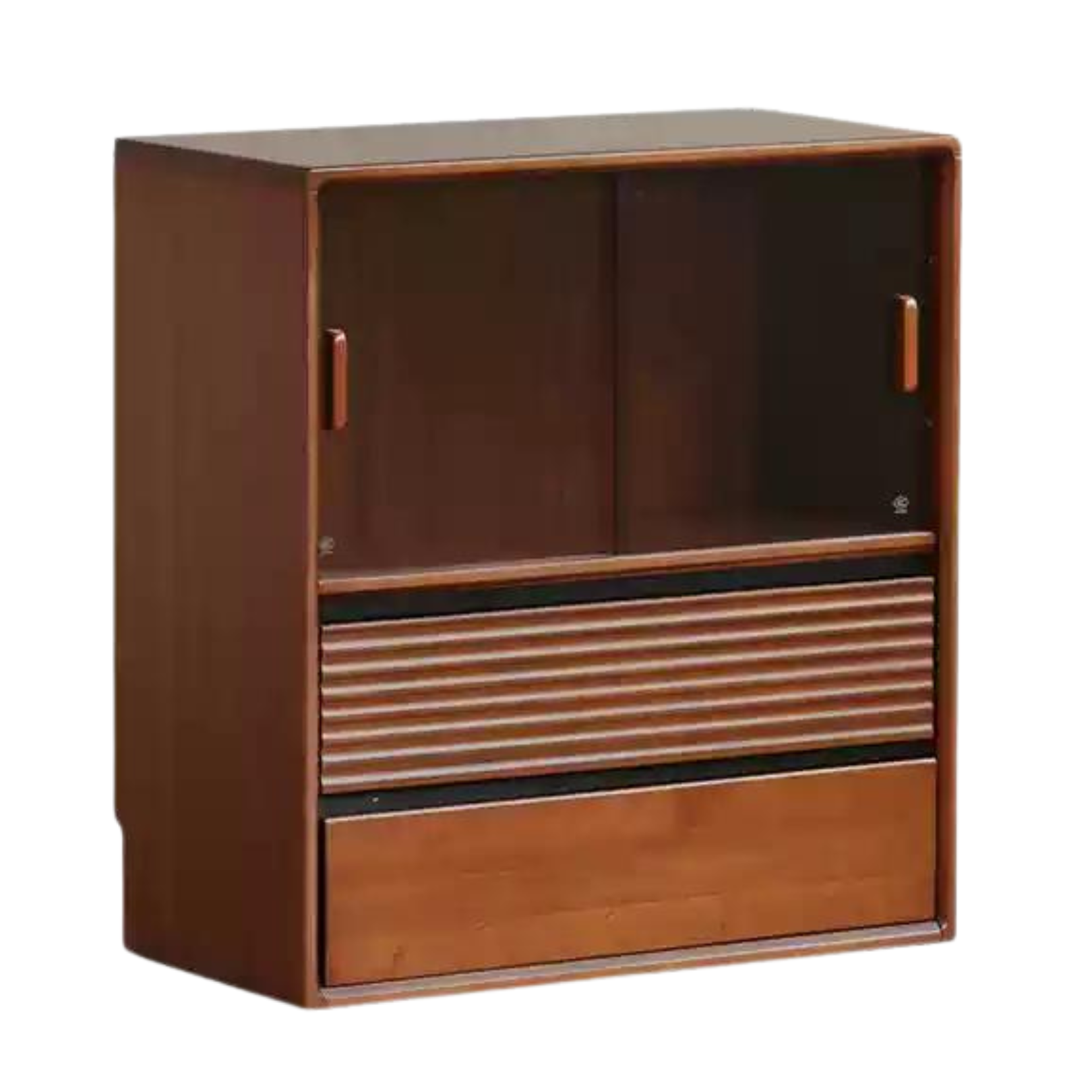 Poplar Solid Wood Antique Style Partition Bookcase