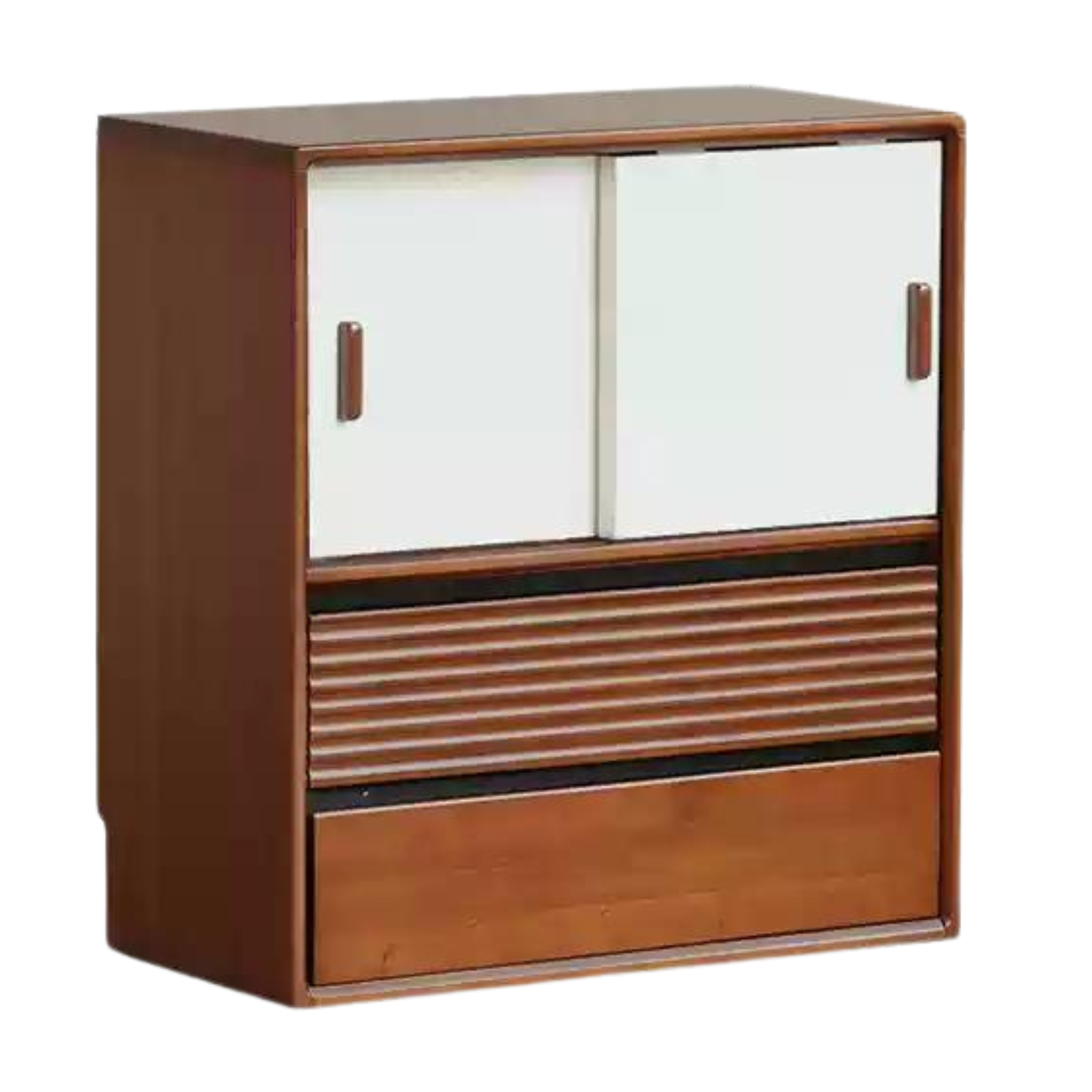 Poplar Solid Wood Antique Style Partition Bookcase