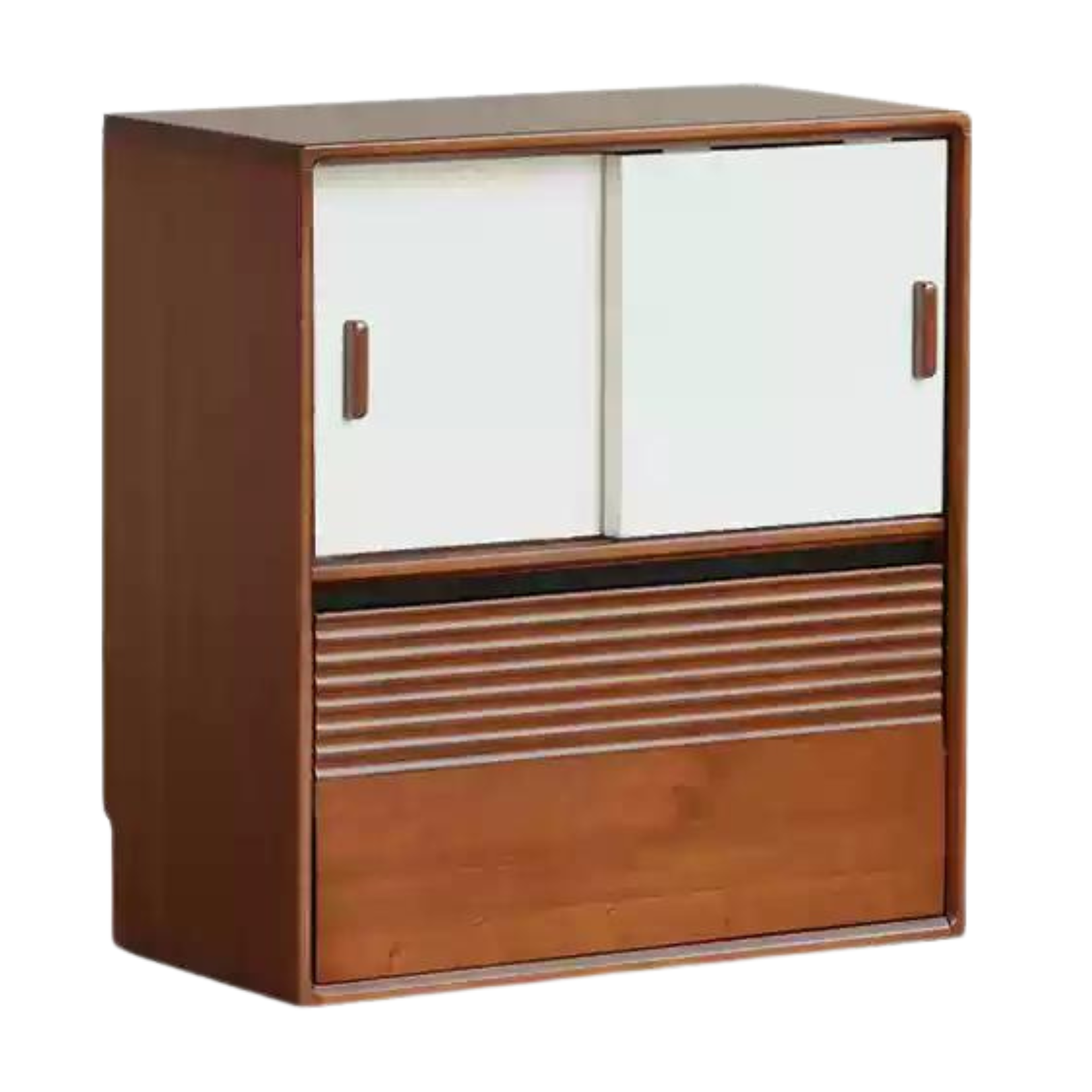 Poplar Solid Wood Antique Style Partition Bookcase