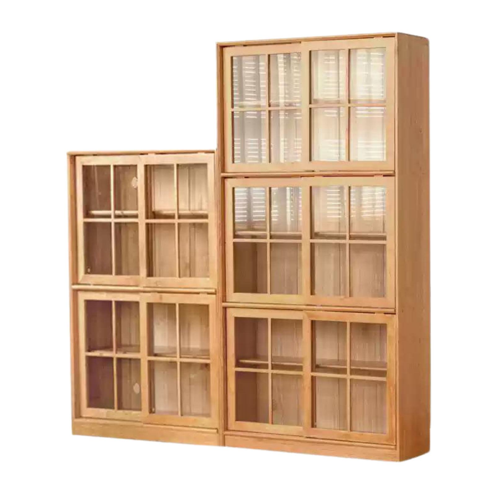 Cherry Solid Wood Medieval Style Bookcase