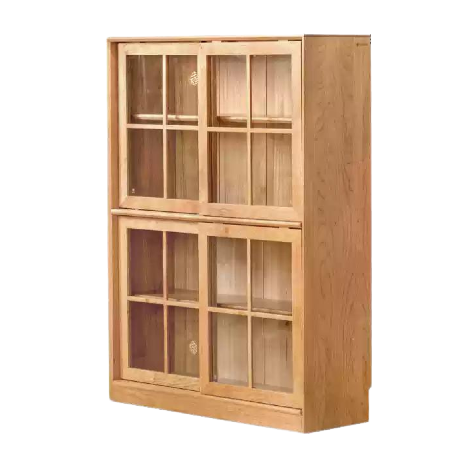 Cherry Solid Wood Medieval Style Bookcase