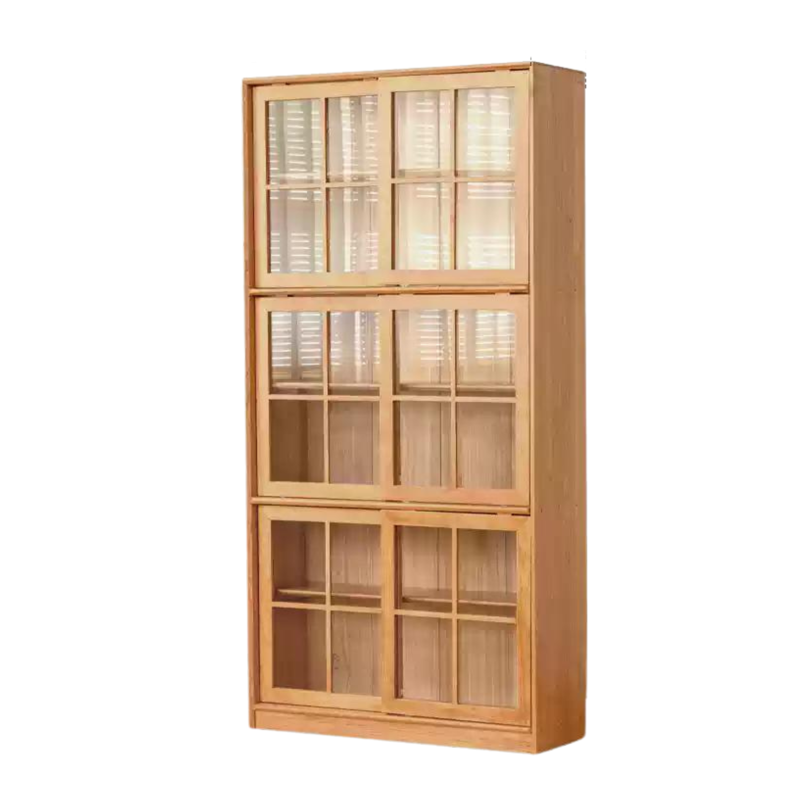 Cherry Solid Wood Medieval Style Bookcase