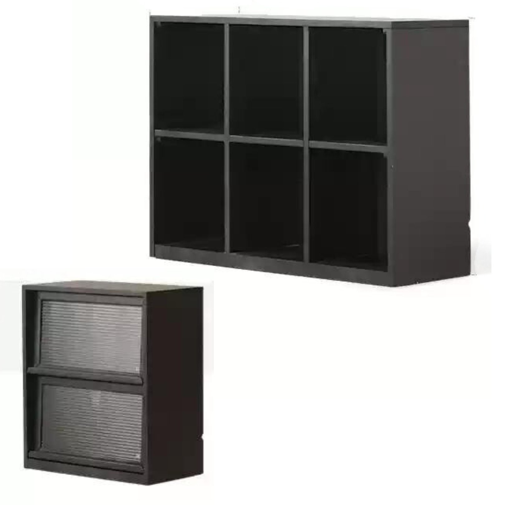 Oak, Rubberwood Solid Wood Bookcase Modern Floor Combination Cabinet