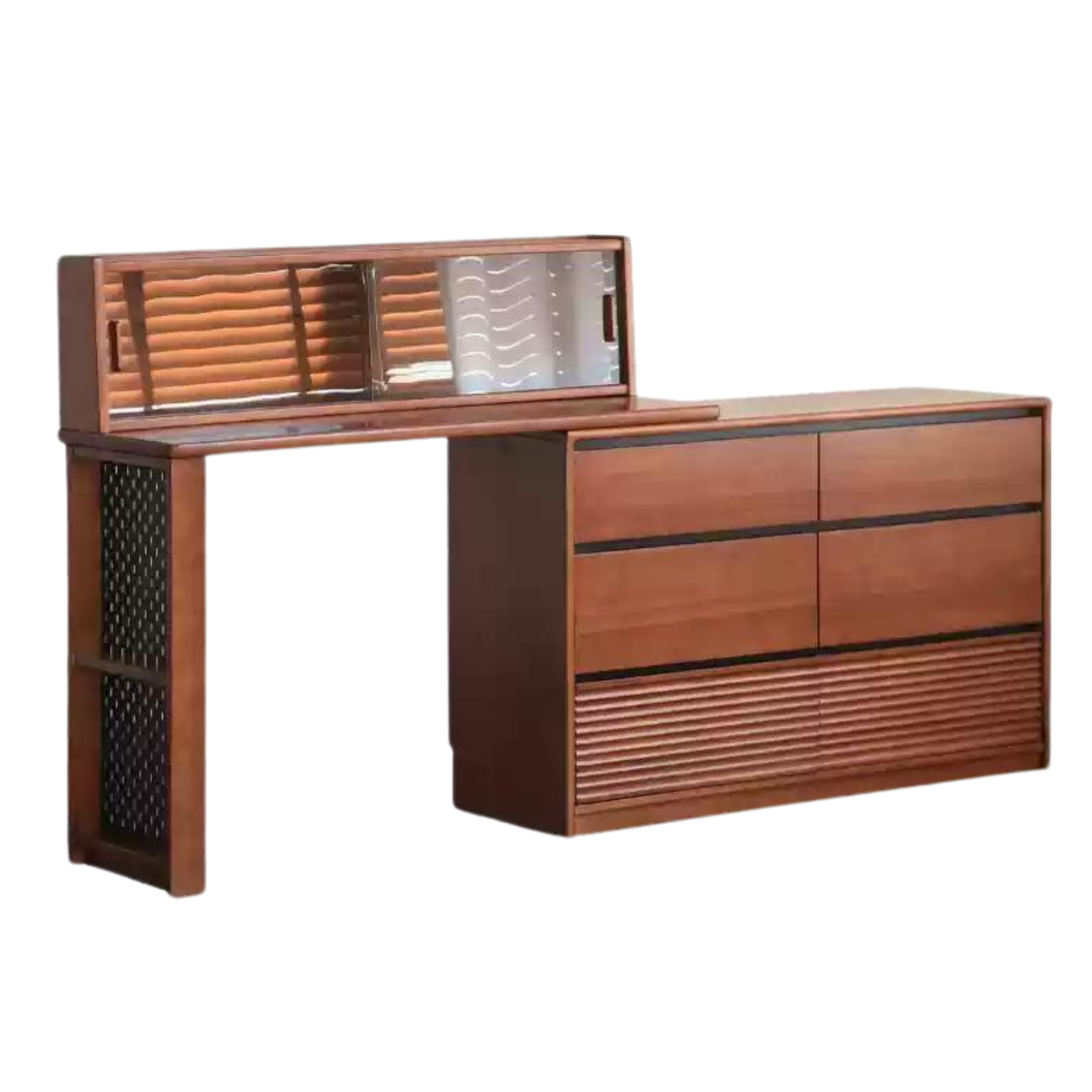 Tulipwood Solid Wood Vanity Table Cabinet Perforated Board