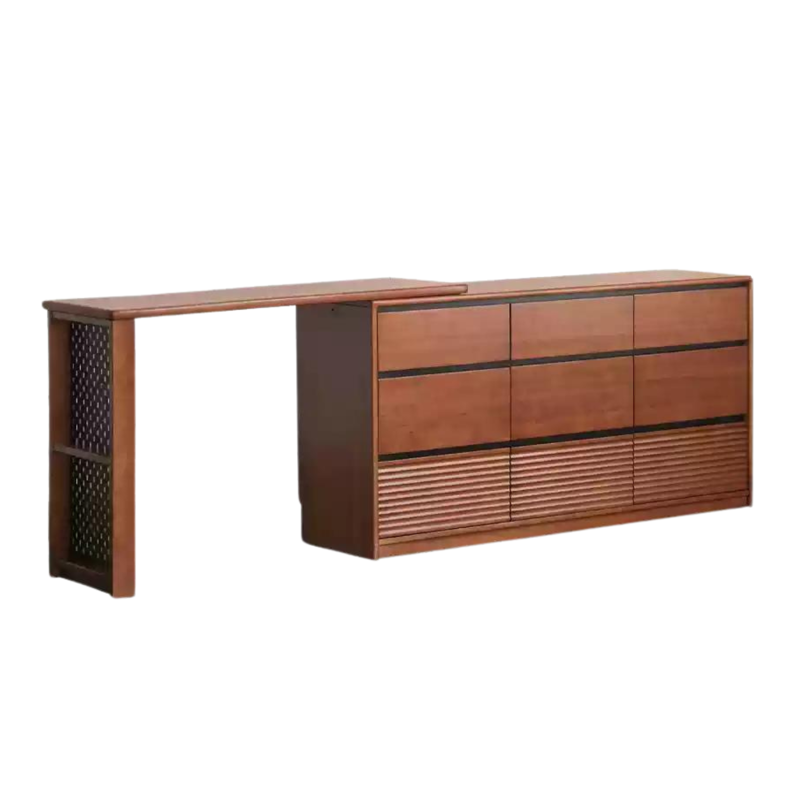 Tulipwood Solid Wood Vanity Table Cabinet Perforated Board