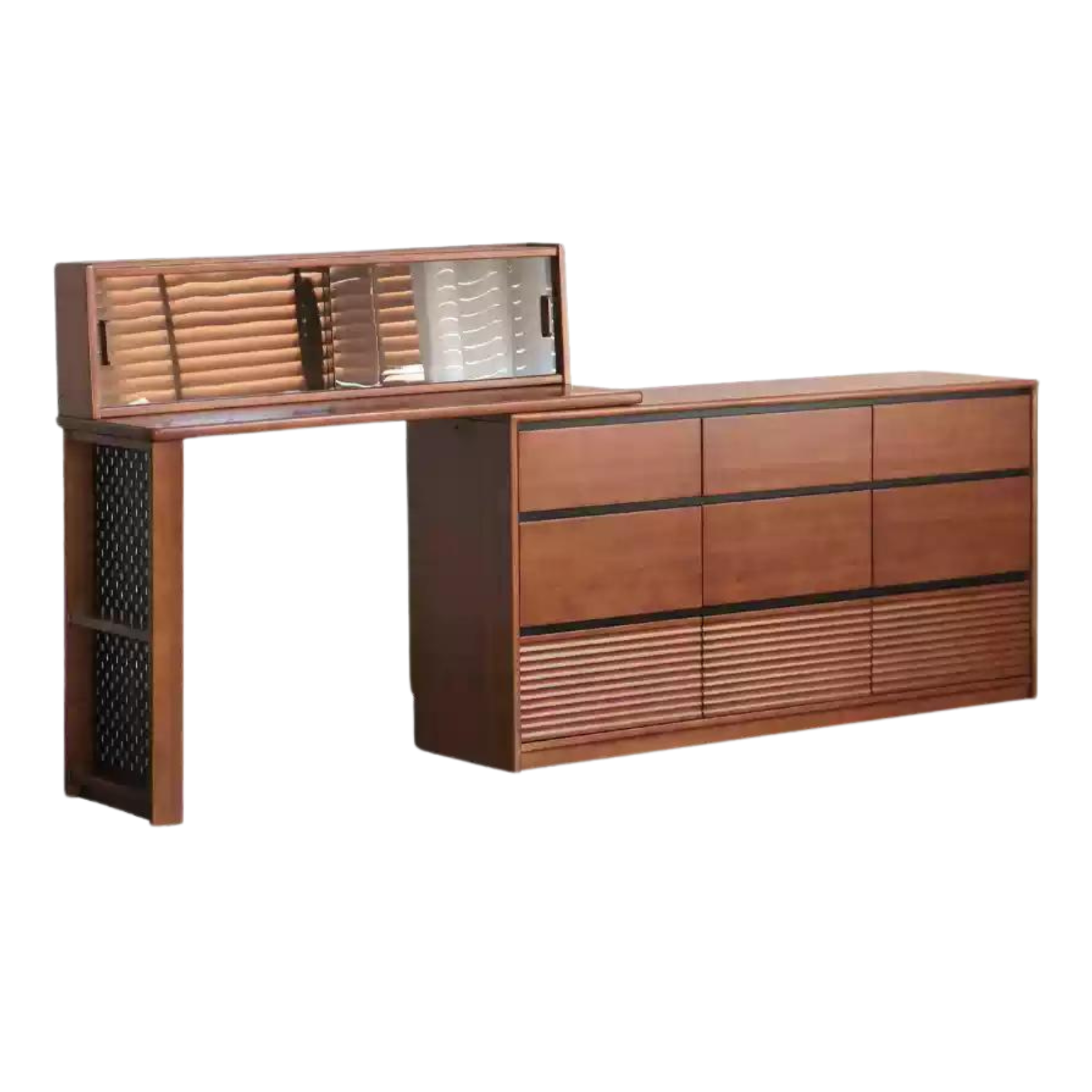 Poplar Solid Wood Dressing Table Cabinet Perforated Board.