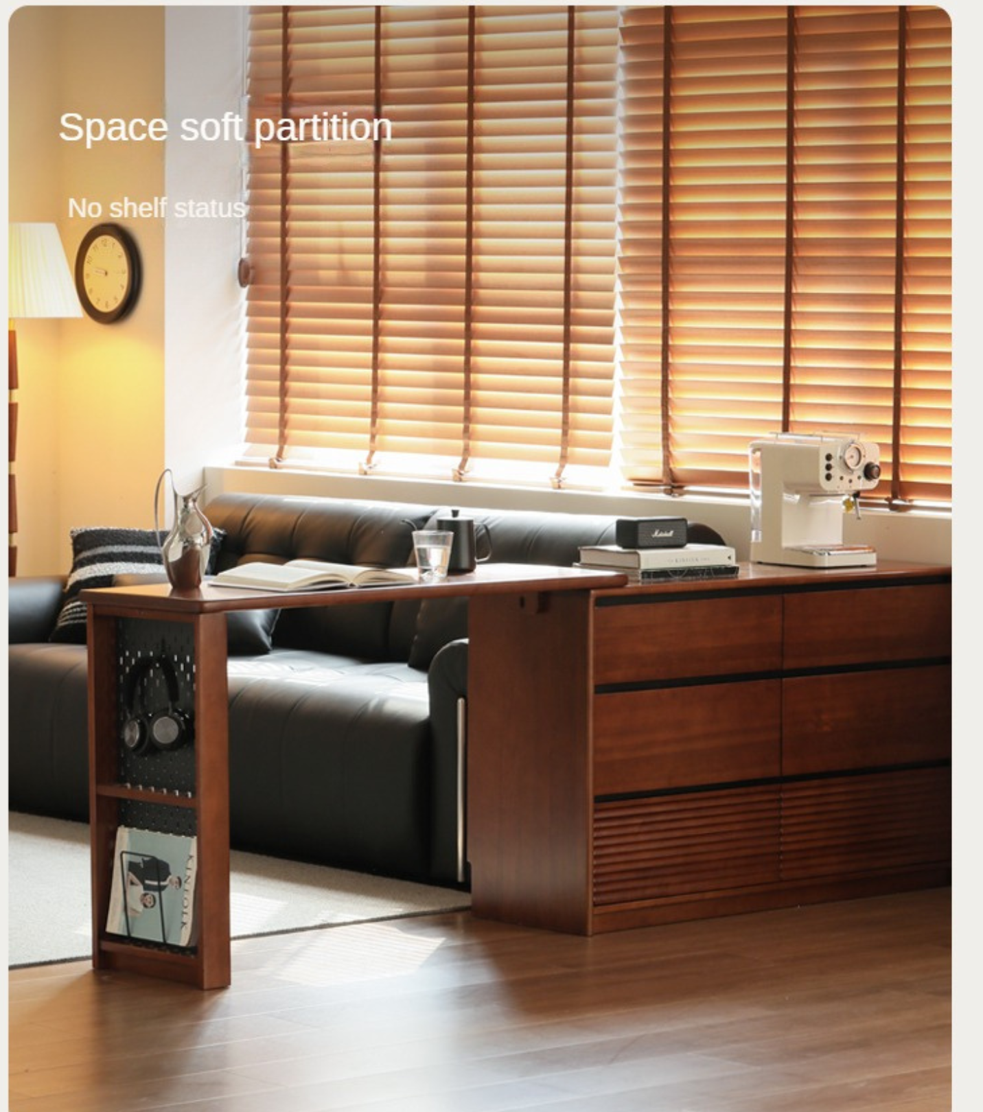 Tulipwood Solid Wood Vanity Table Cabinet Perforated Board