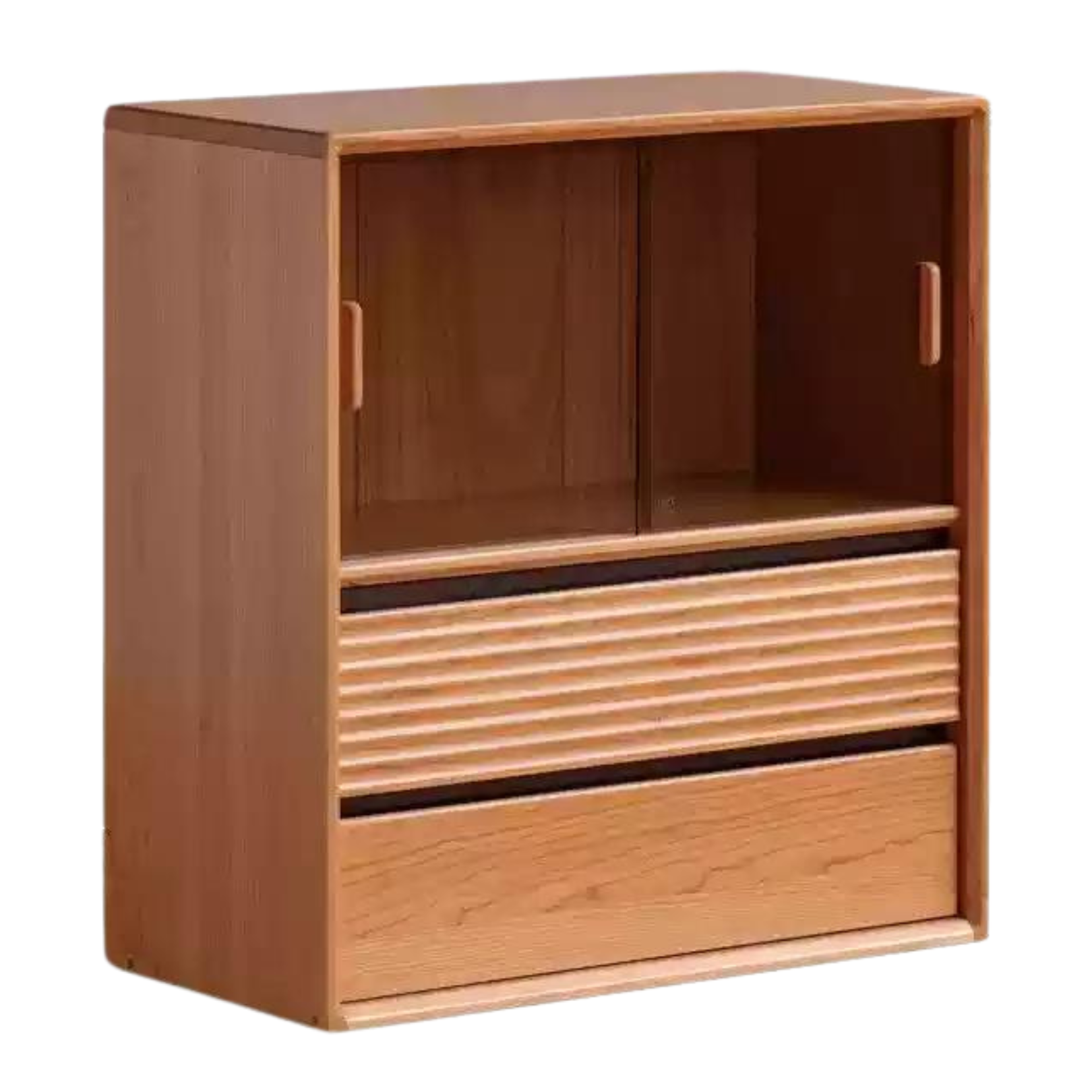 Cherry Solid Wood Module Combination Bookcase