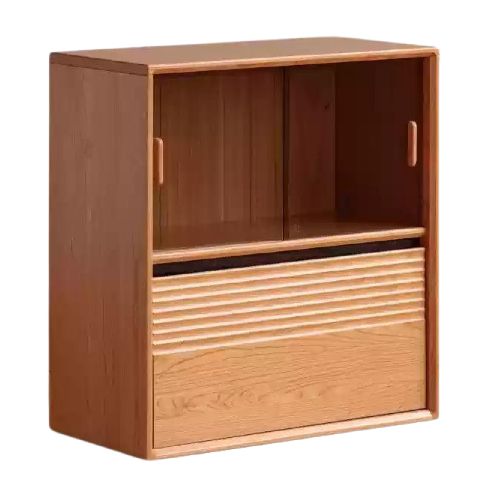 Cherry Solid Wood Module Combination Bookcase