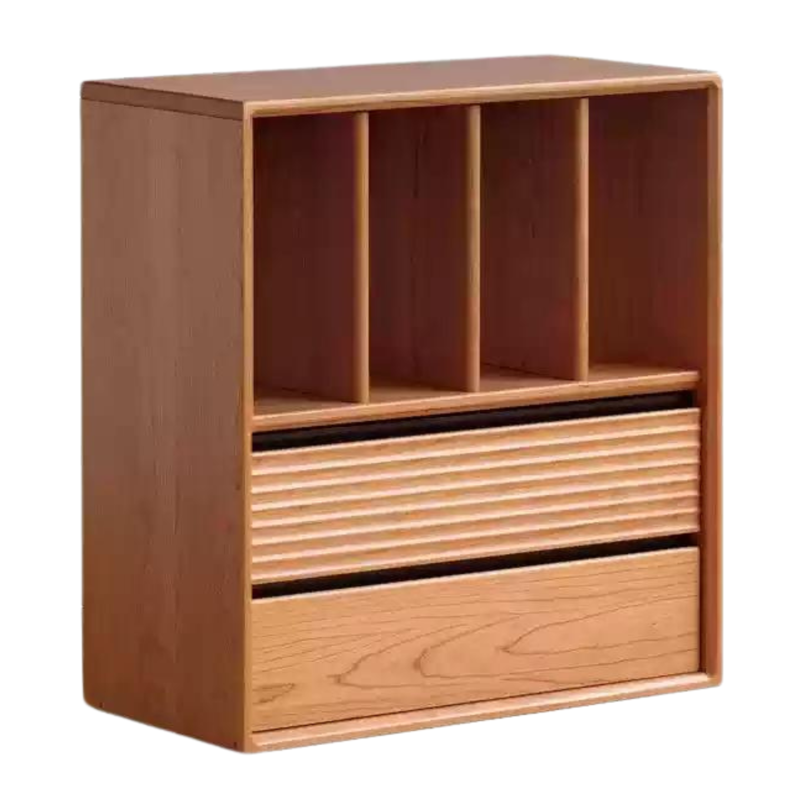 Cherry Solid Wood Module Combination Bookcase