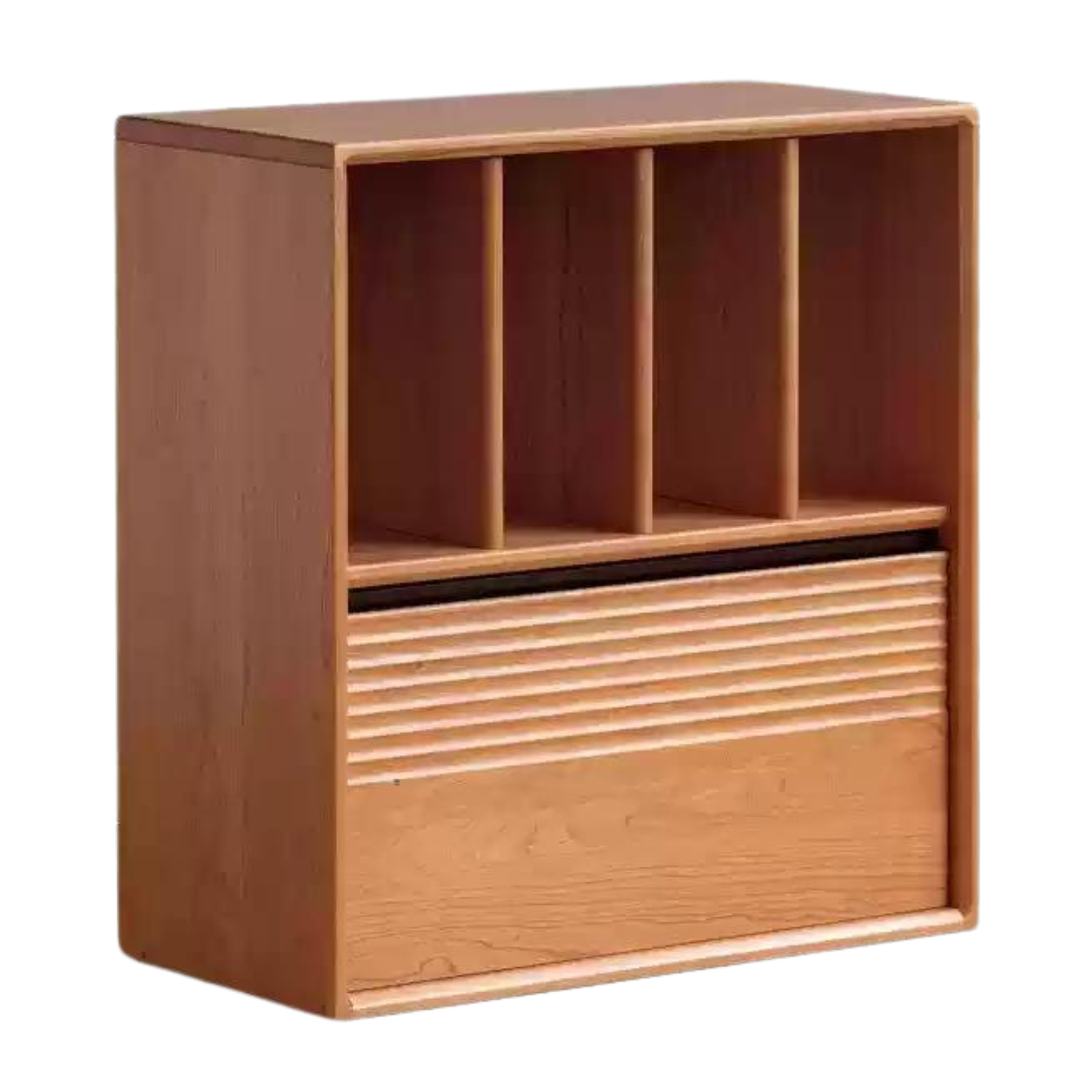 Cherry Solid Wood Module Combination Bookcase