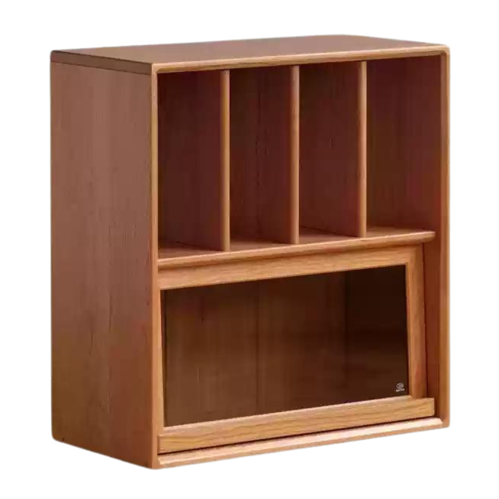 Cherry Solid Wood Module Combination Bookcase