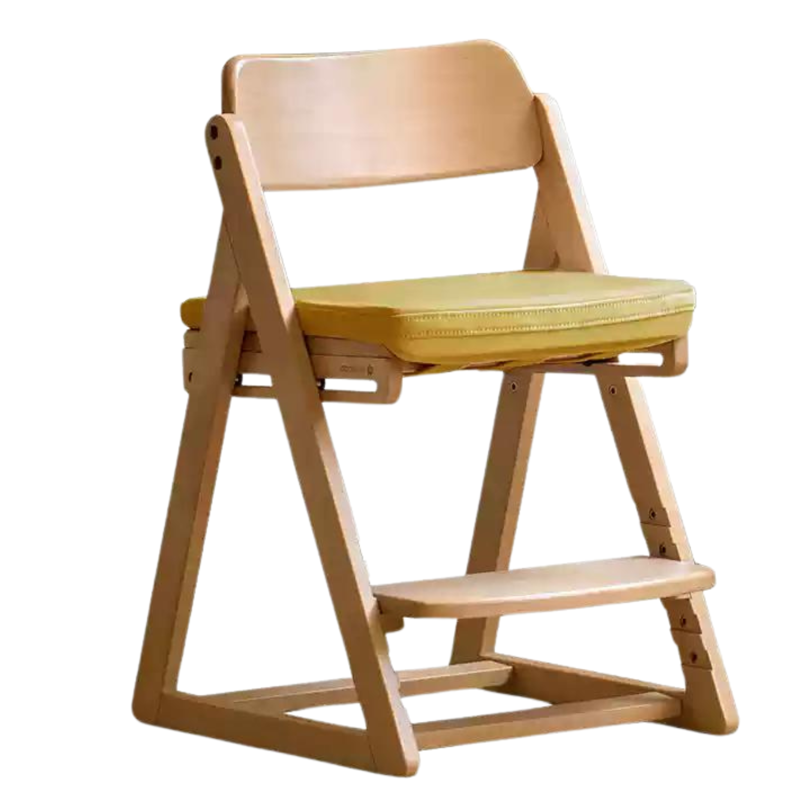 Beech Solid Wood Kid's Adjustable Elevating Chair.