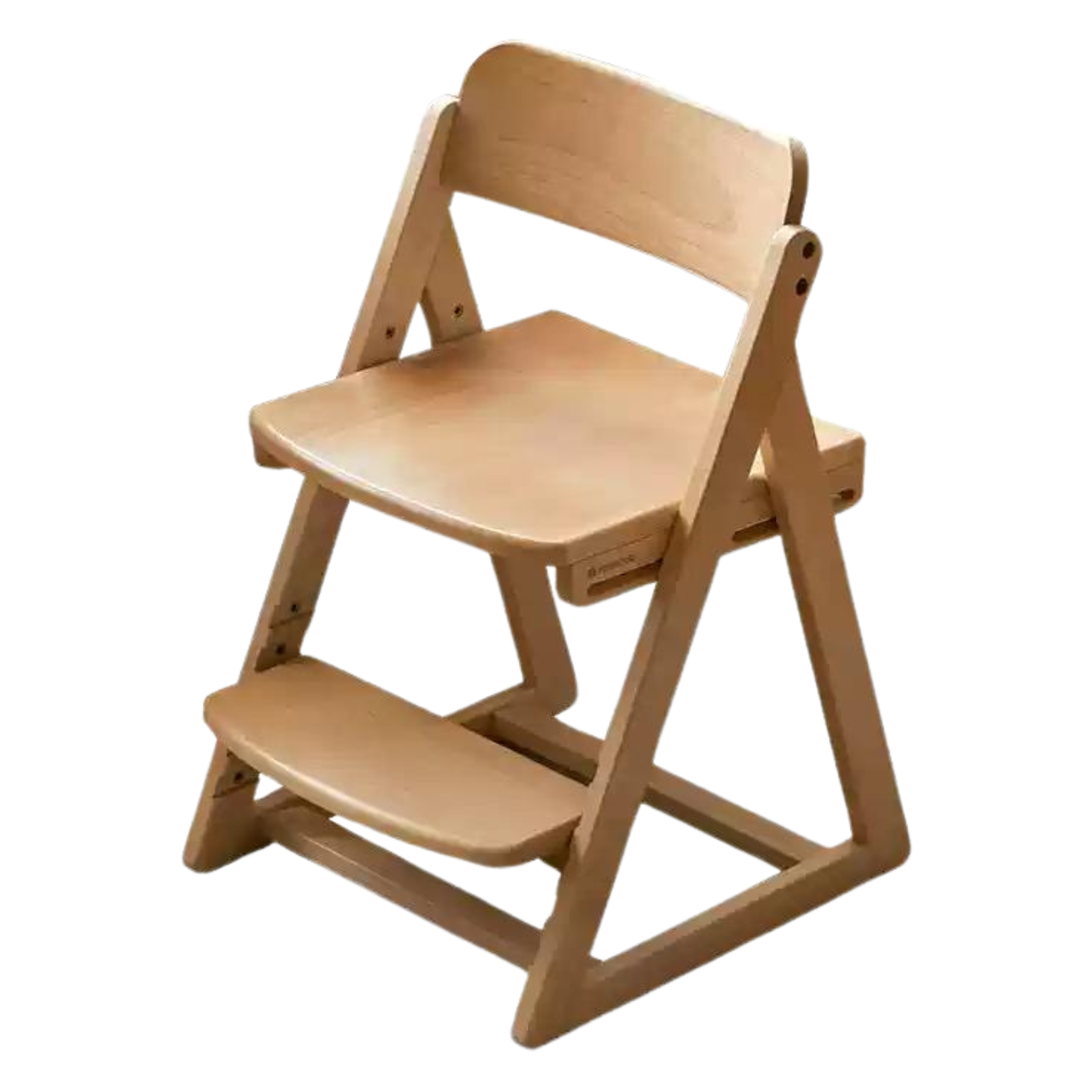 Beech Solid Wood Kid's Adjustable Elevating Chair.