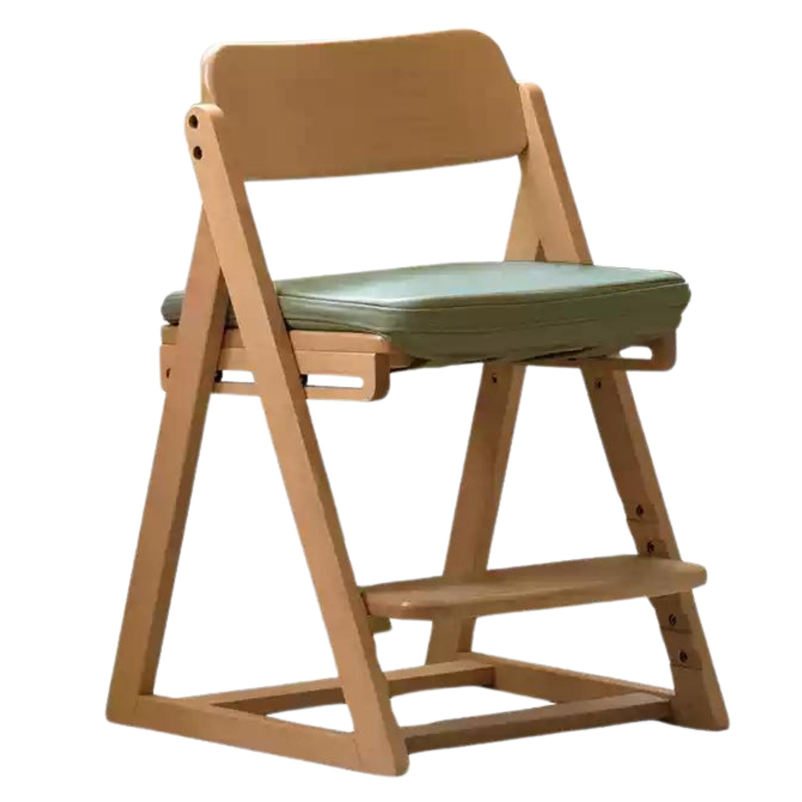 Beech Solid Wood Kid's Adjustable Elevating Chair.
