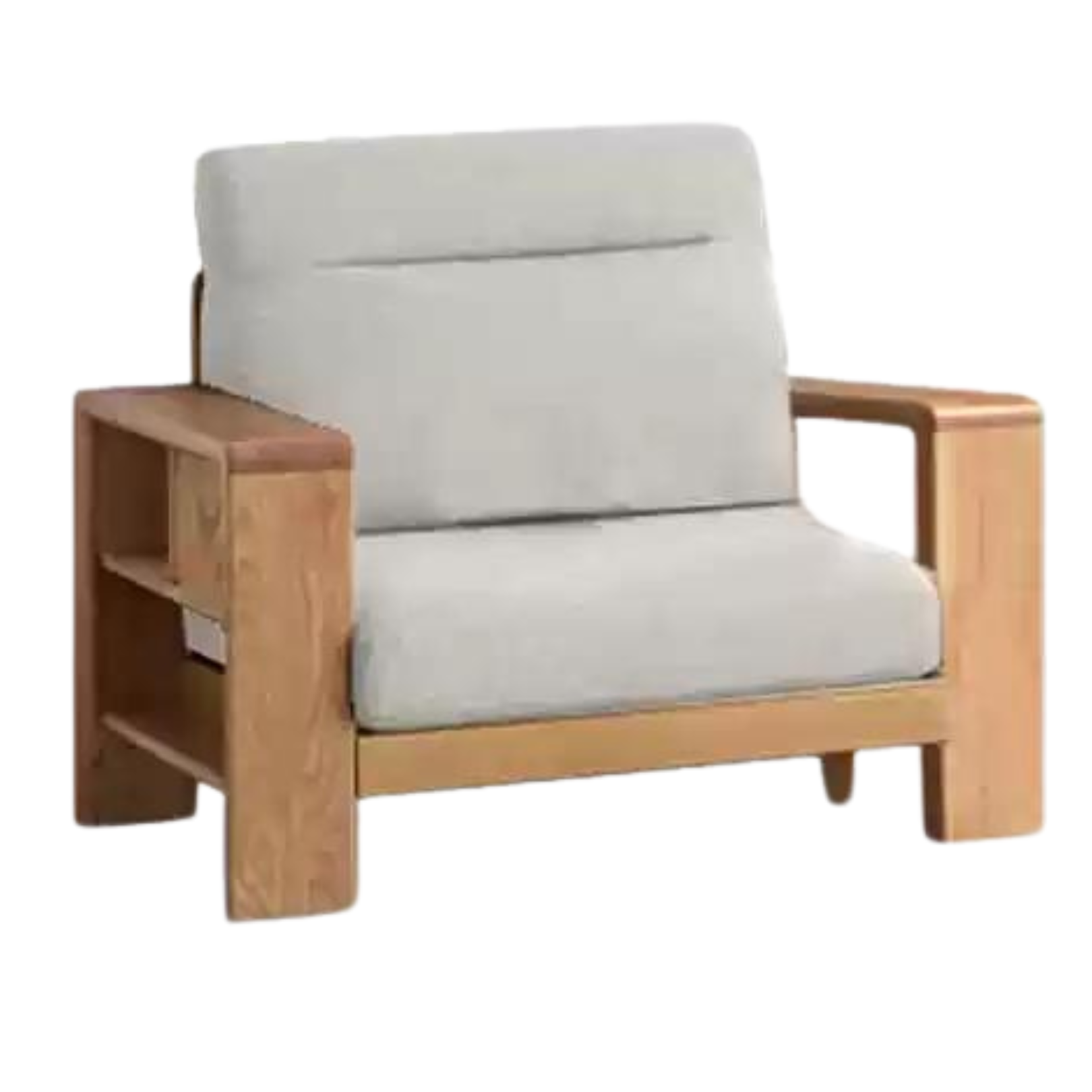 Oak Solid Wood Sectional Sofa-two colors available
