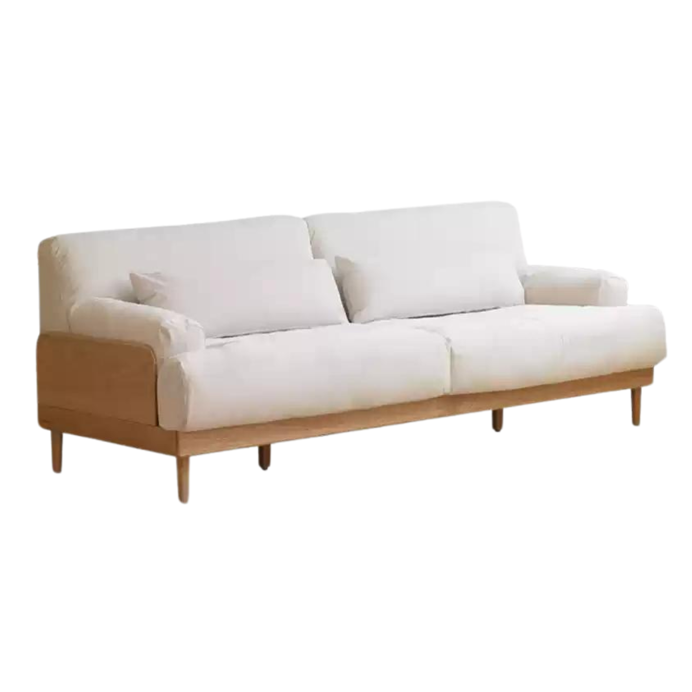 Oak Solid Wood Down Sofa.