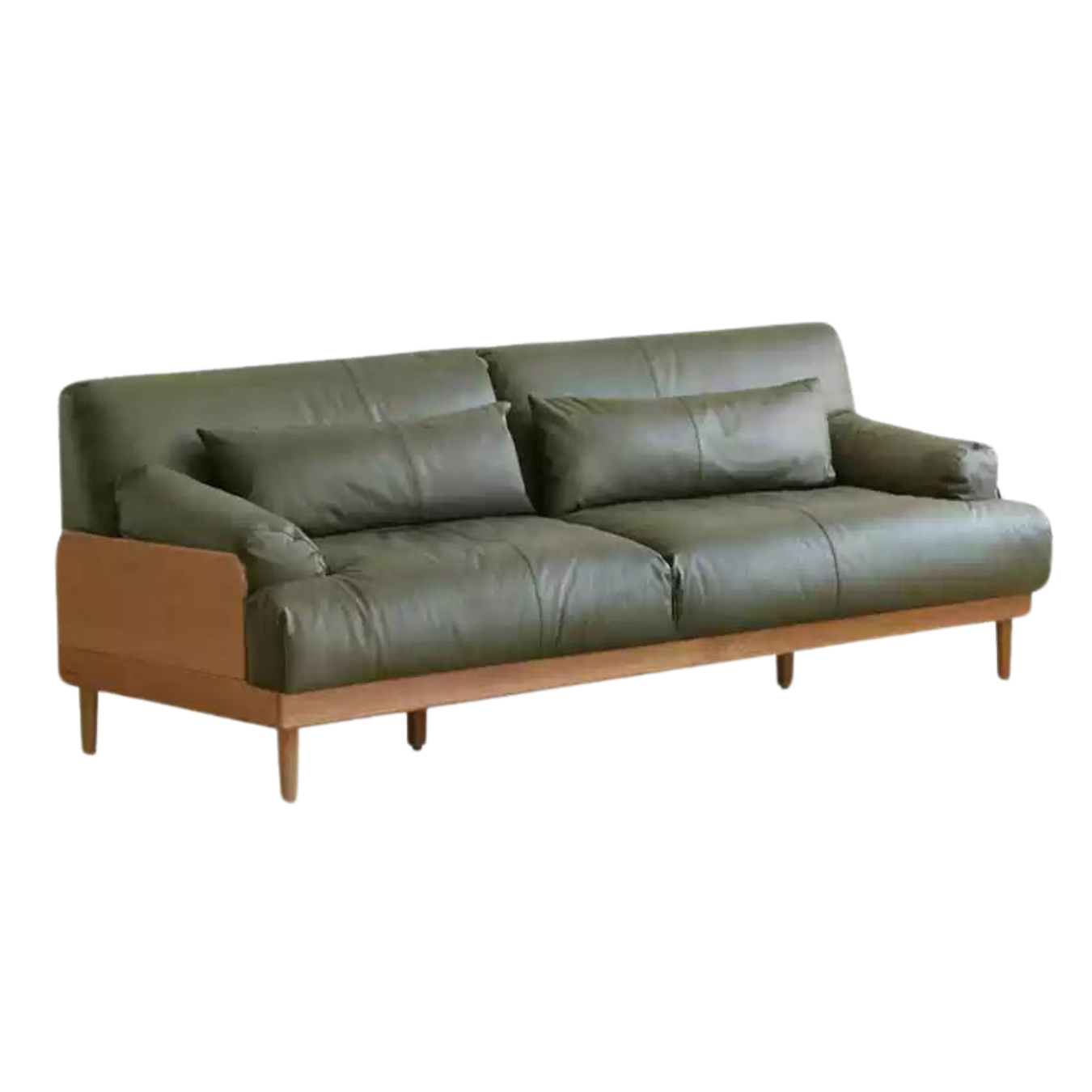 Oak Solid Wood Down Sofa.