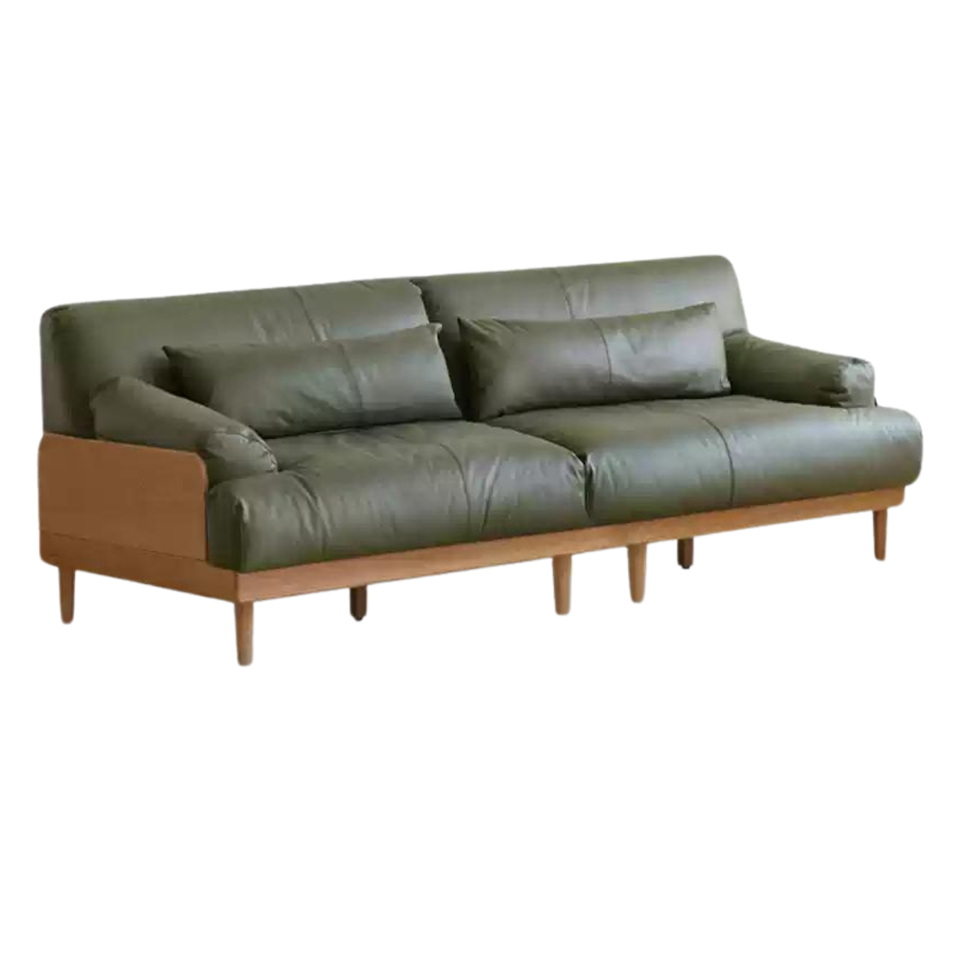 Oak Solid Wood Down Sofa.